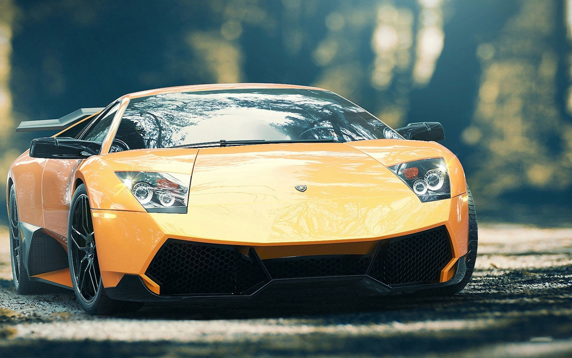 Lamborghini Murciélago LP 670-4 SV, Giallo, 1920x1200, sfondo per PC