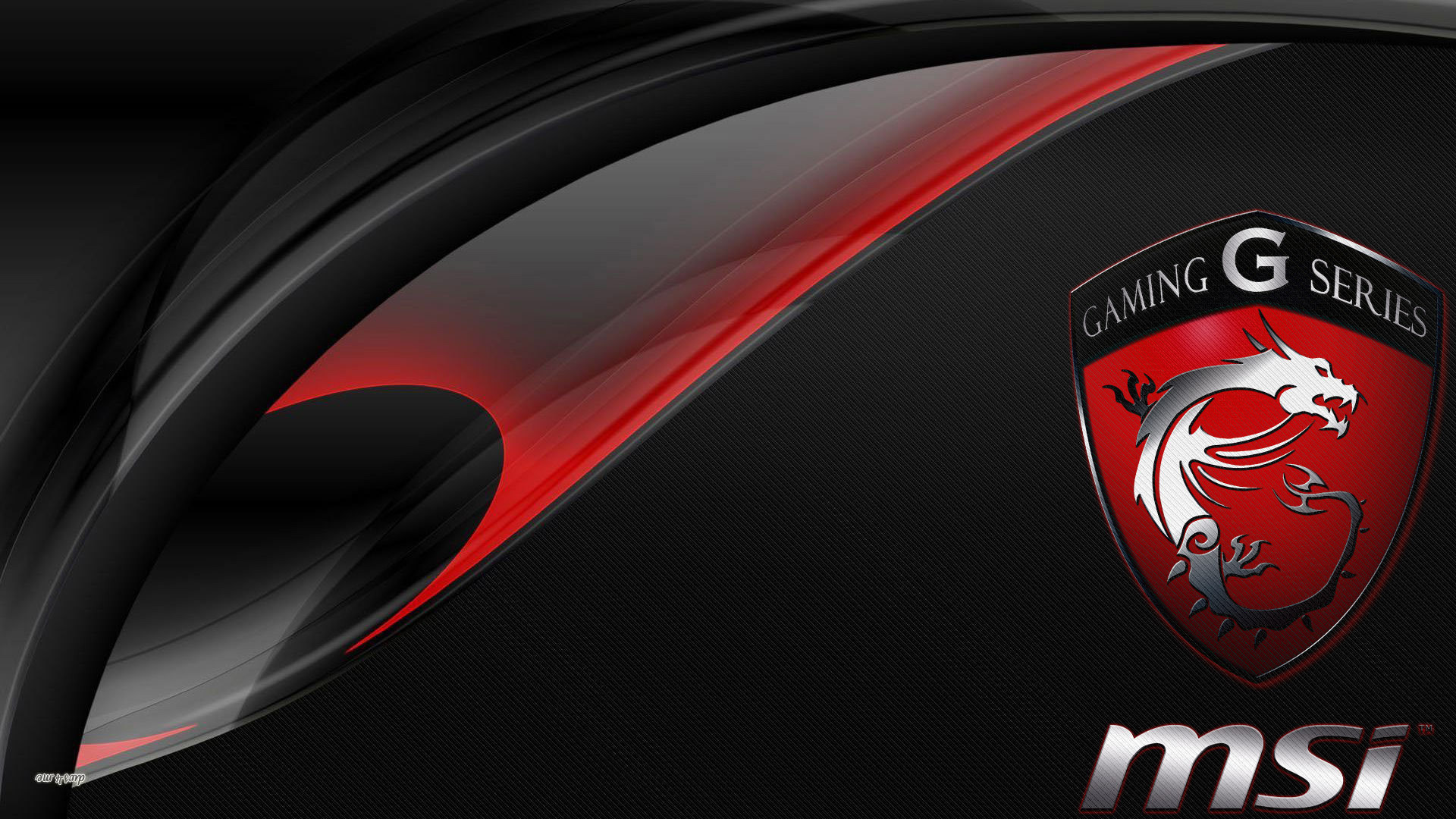 MSI, Gaming Series, Scudo, Rosso e nero, Full HD, sfondo Windows 11