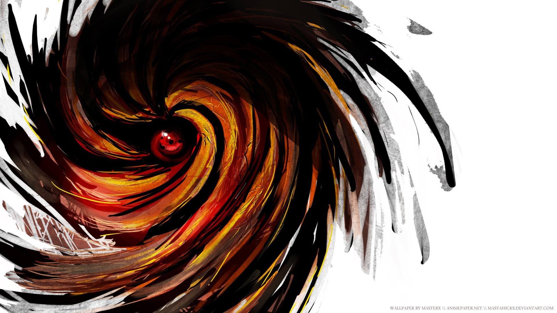 Kamui, Sharingan, Naruto, Vortice, Full HD, sfondo desktop