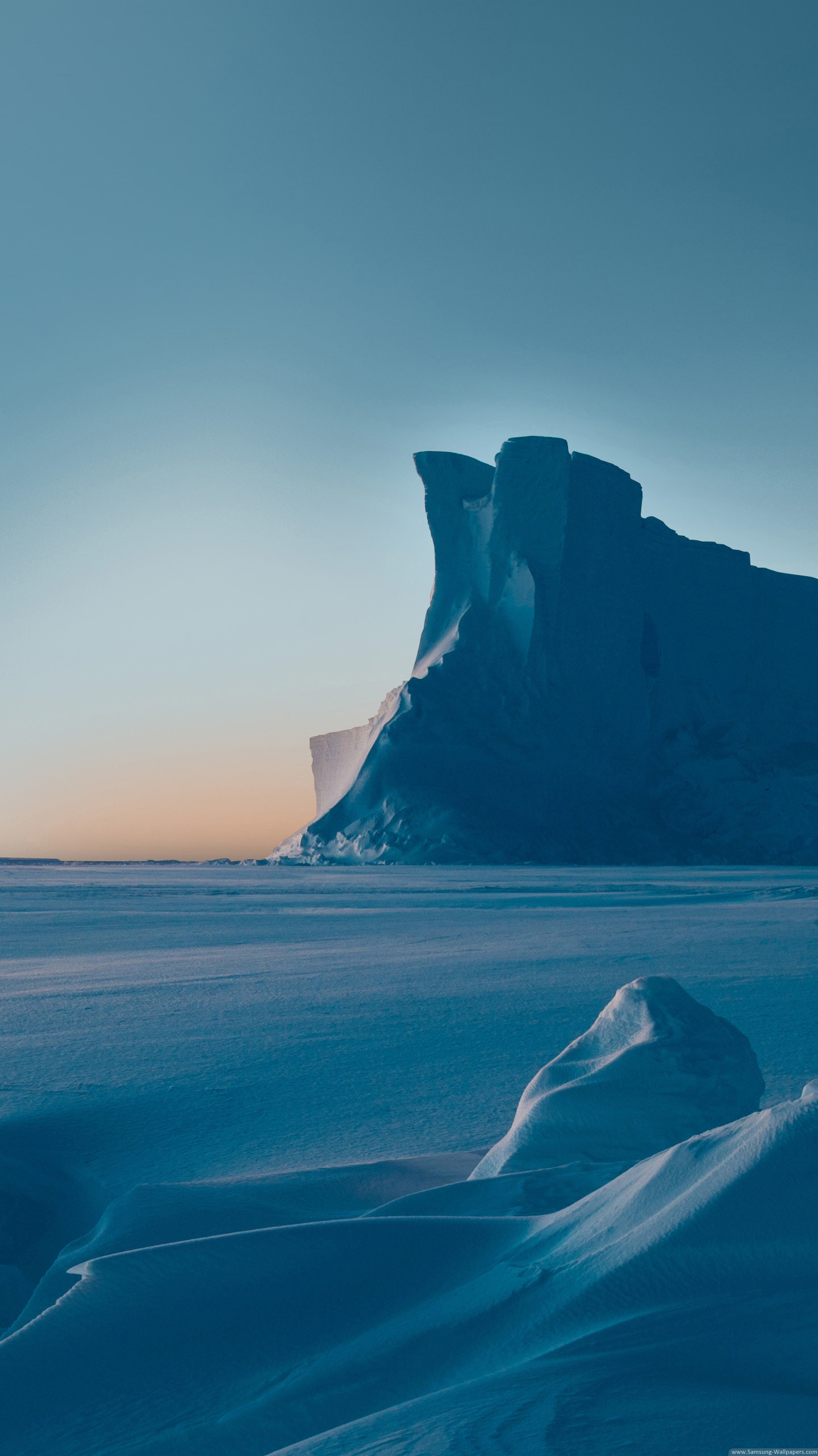 Google Pixel, Iceberg, Mare, Crepuscolo, QHD+, sfondo per iPhone e Android