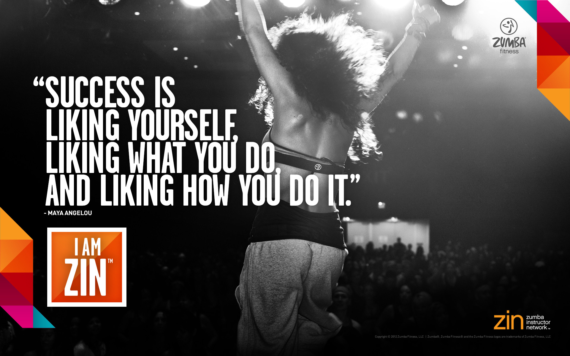 Zumba, ZIN, Citazione, Maya Angelou, 1920x1200, immagine di sfondo