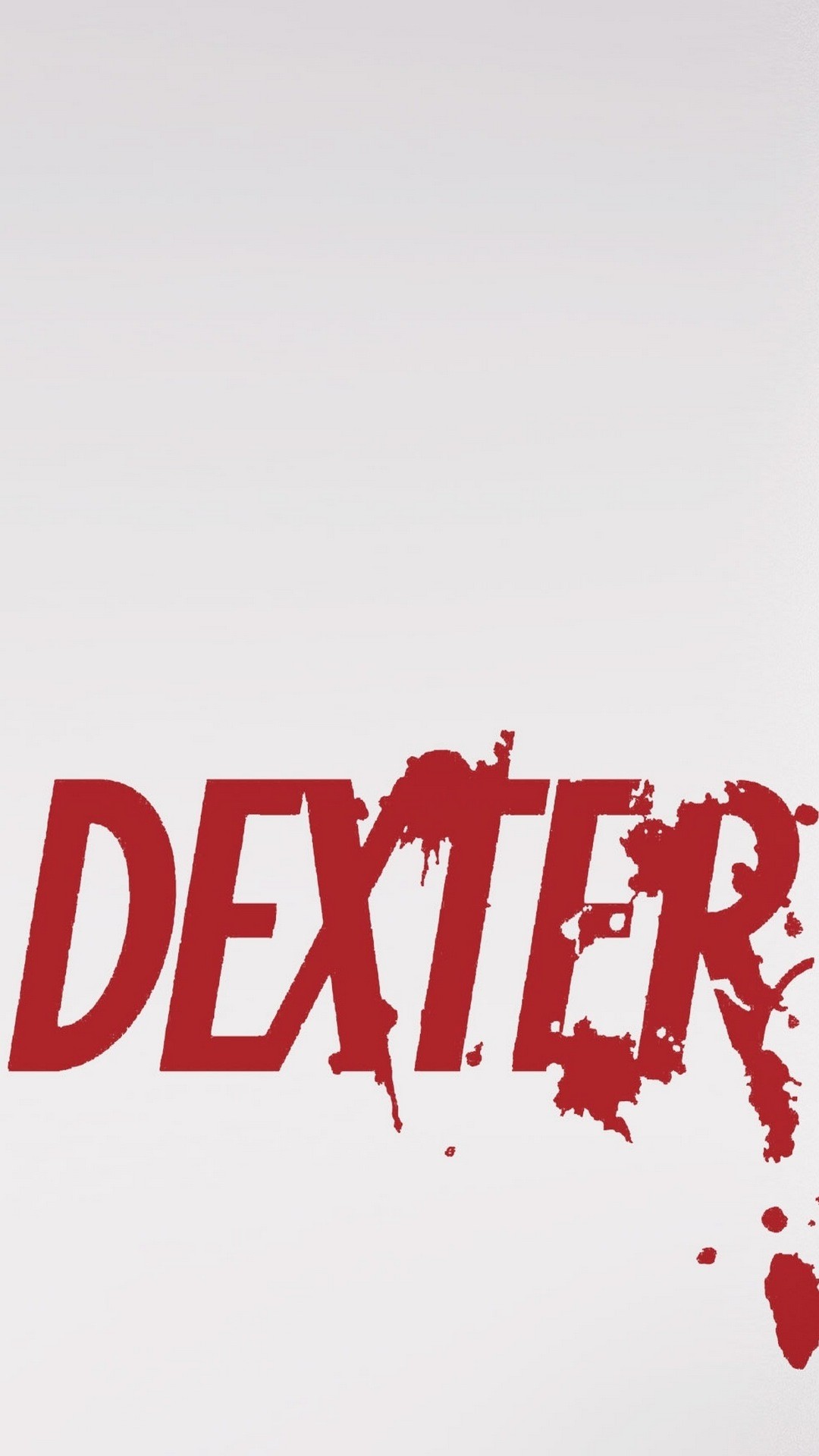 Dexter, Logo, Sfondo bianco, 1080x1920, schermata di blocco iPhone