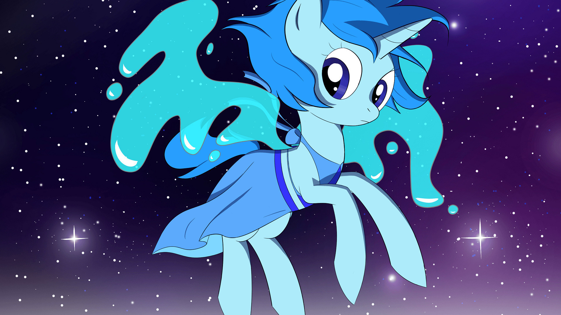 Lapislazzuli, Steven Universe, Pony, Spazio, Fan art, 1920x1080, sfondo per PC