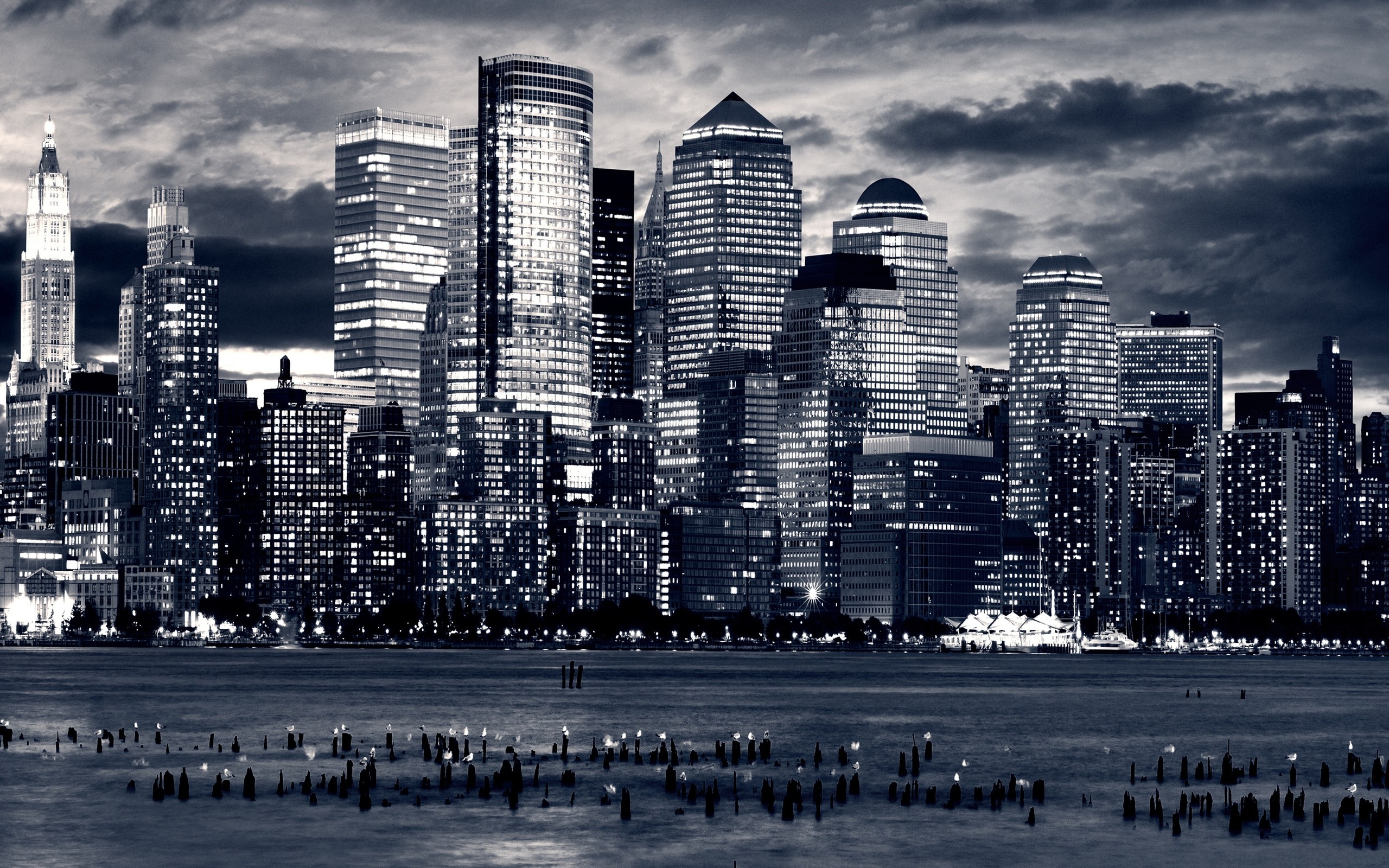 Lower Manhattan, New York, Grattacieli, Skyline, 2560x1600, immagine di sfondo