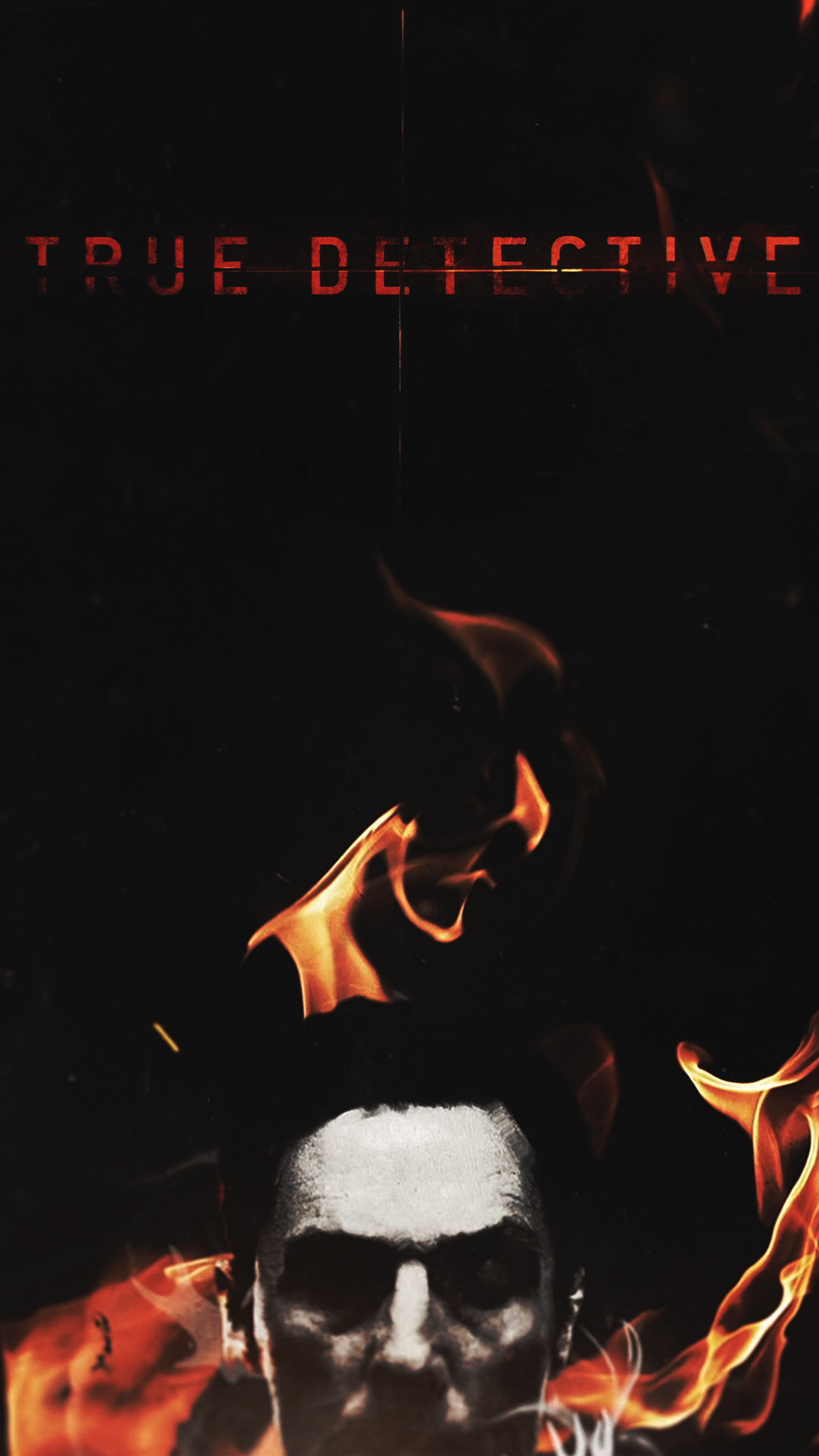 True Detective, Logo, Fiamme, Locandina, wallpaper per iPhone e Android