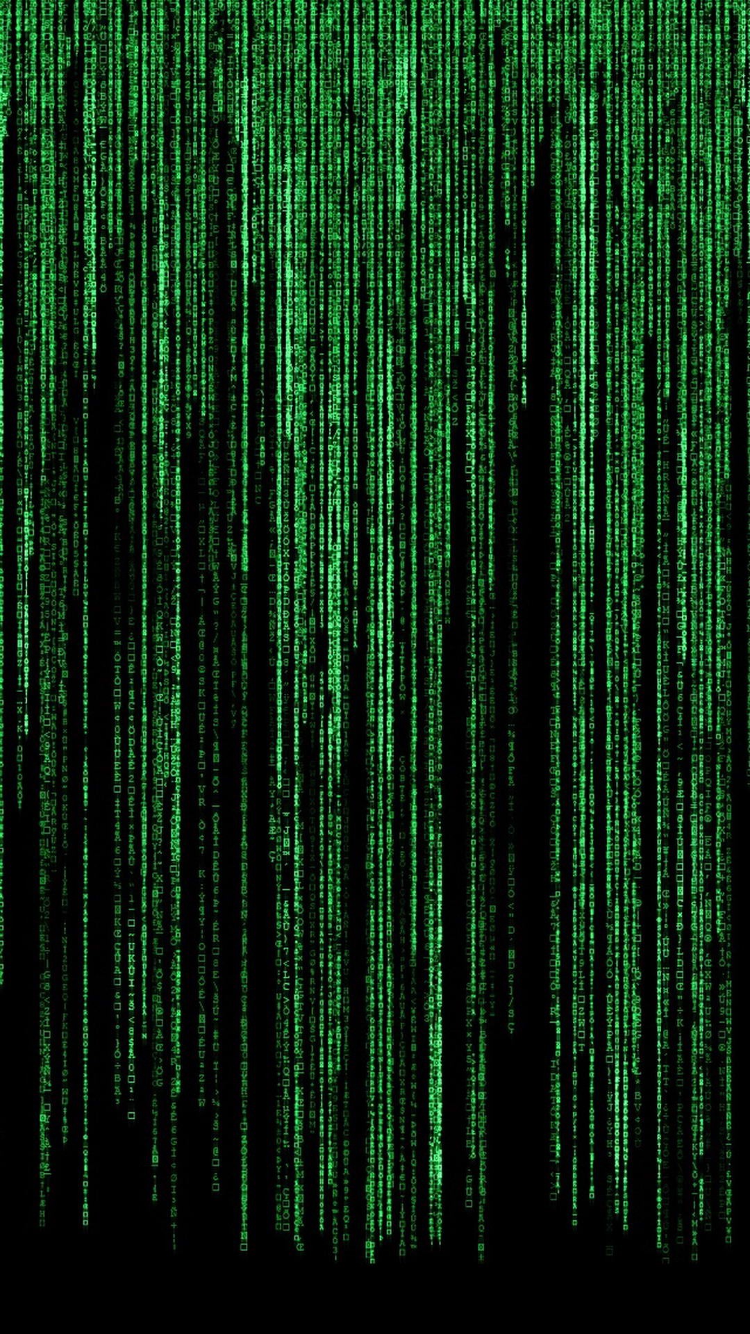 Matrix, Codice verde, Pioggia digitale, 1080x1920, schermata di blocco iPhone