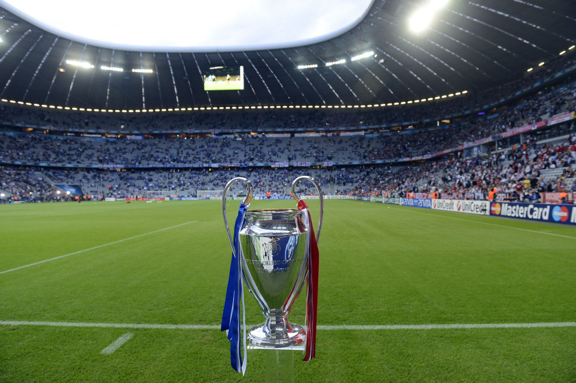 Coppa dei Campioni, Allianz Arena, Trofeo, Campo da calcio, Full HD, sfondo per portatile