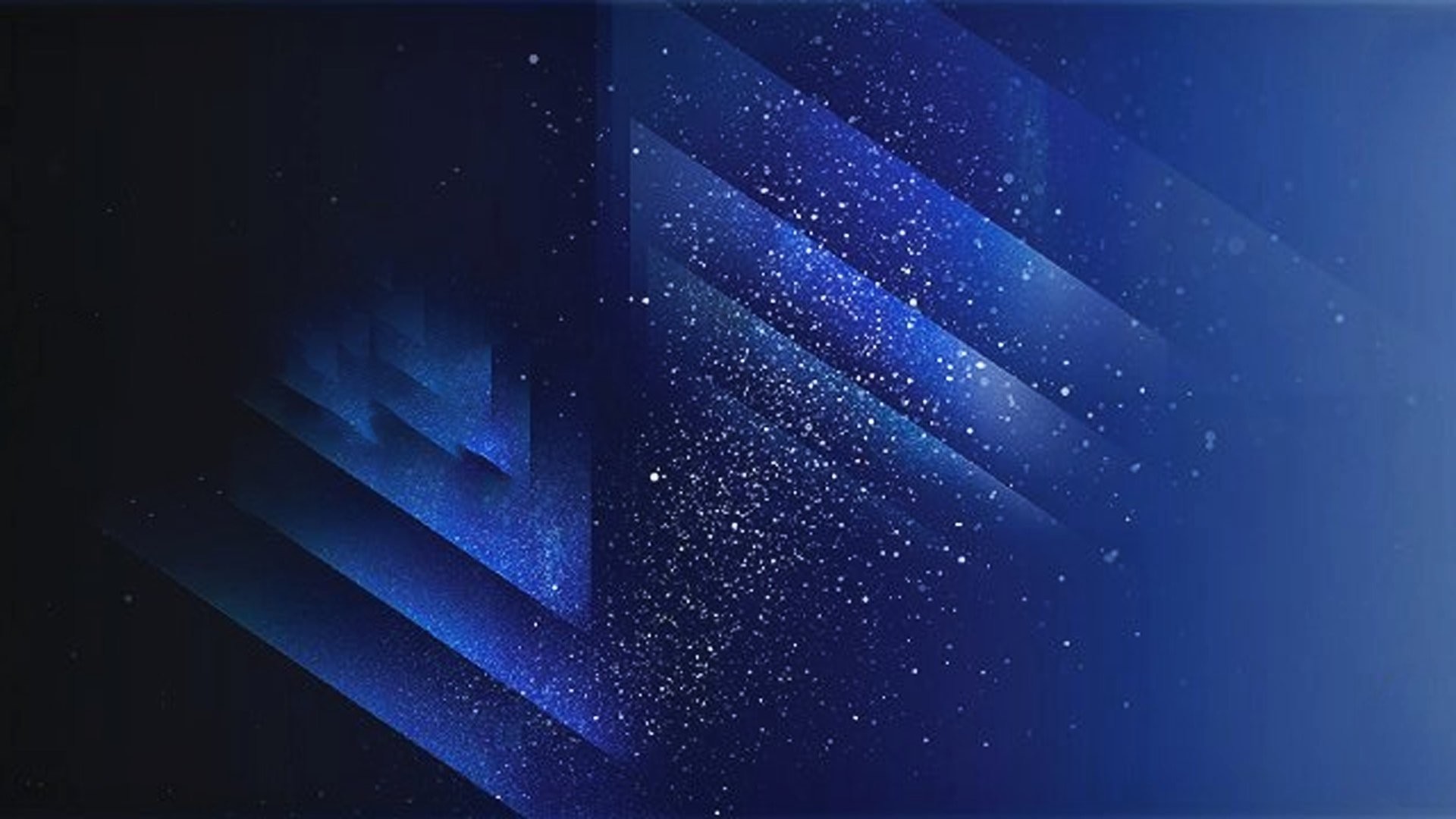 Samsung Galaxy S8, Astratto, Blu, Polvere di stelle, 16:9 Full HD, wallpaper widescreen