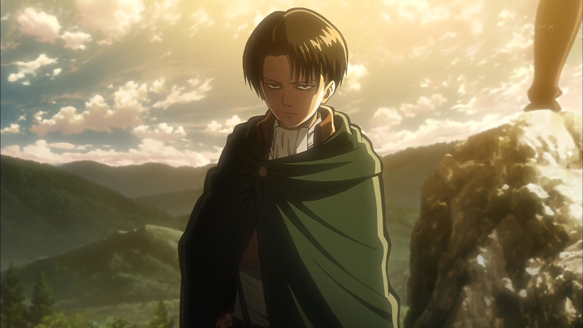 Levi Ackerman, L'attacco dei giganti, Mantello, Anime, Full HD 1080p, sfondo desktop