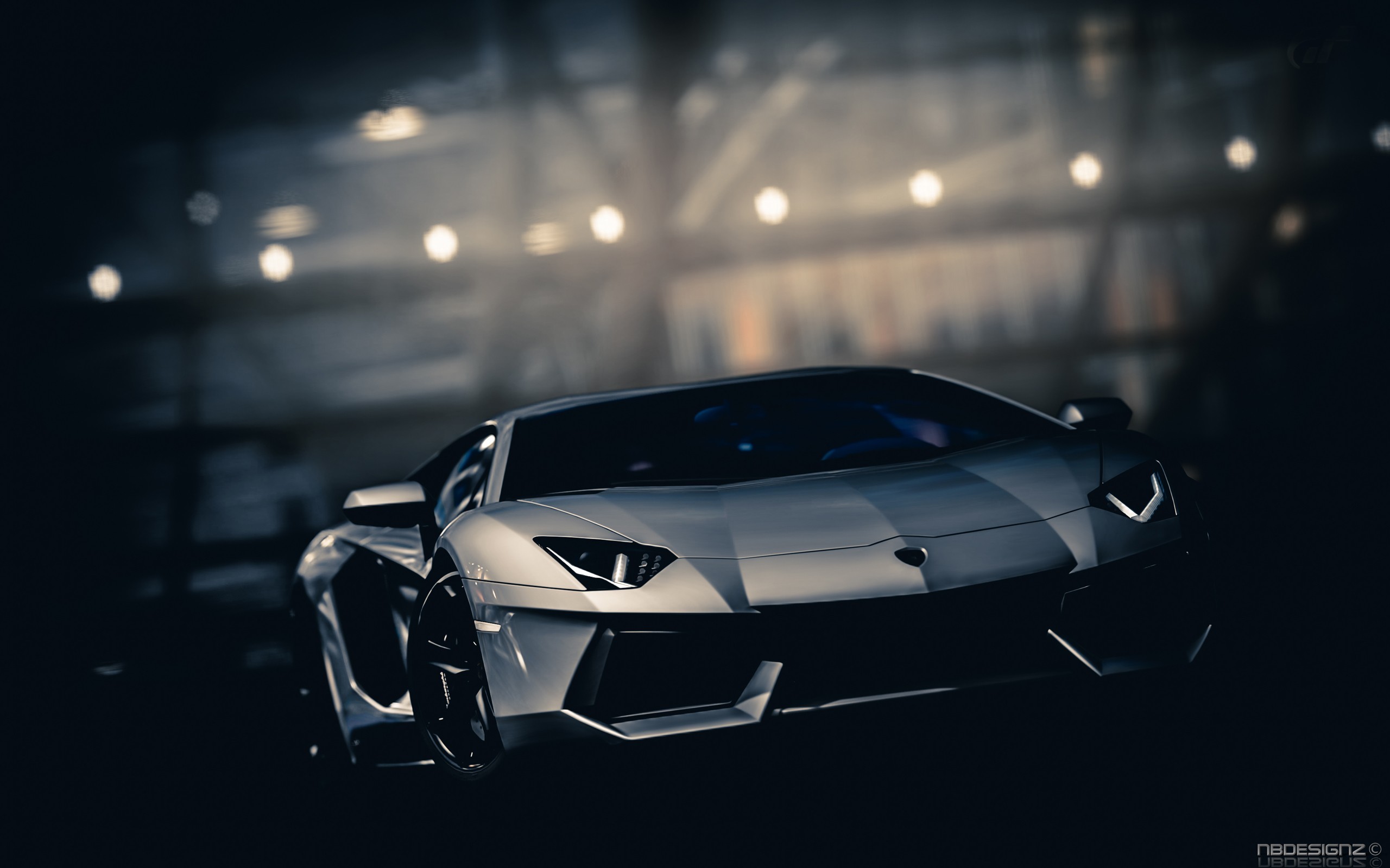 Lamborghini Aventador, Lamborghini, Supercar, Sfondo scuro, 2K, wallpaper PC