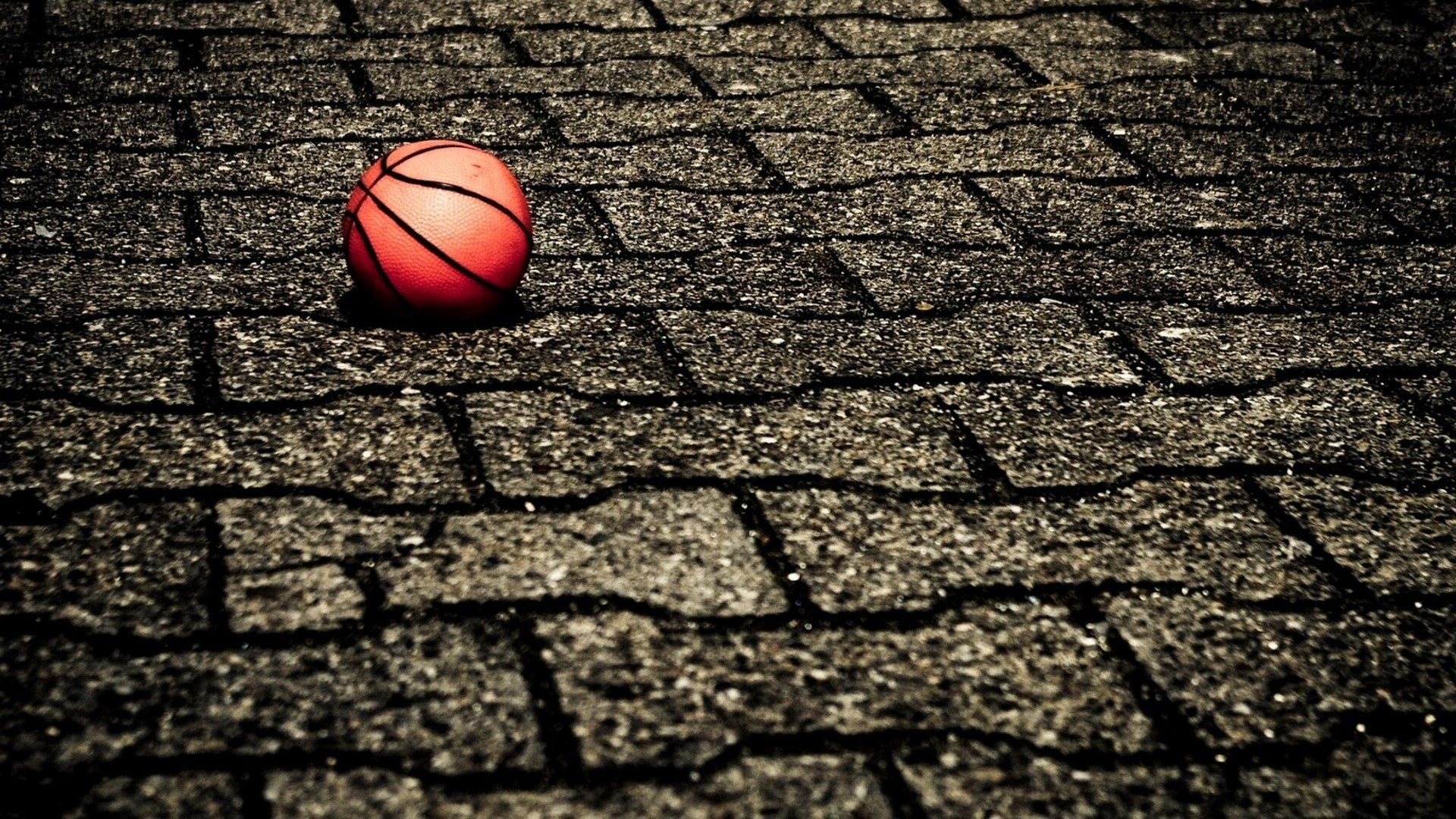Pallone da basket, Pavé, Strada, Full HD, sfondo Windows 11