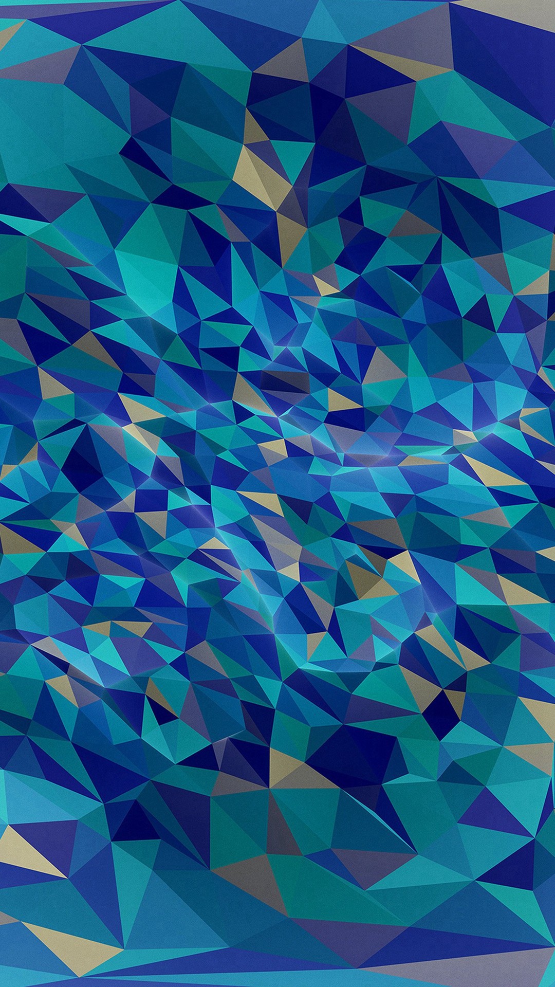 Low poly, Poligoni, Blu, schermata Home iPhone 5