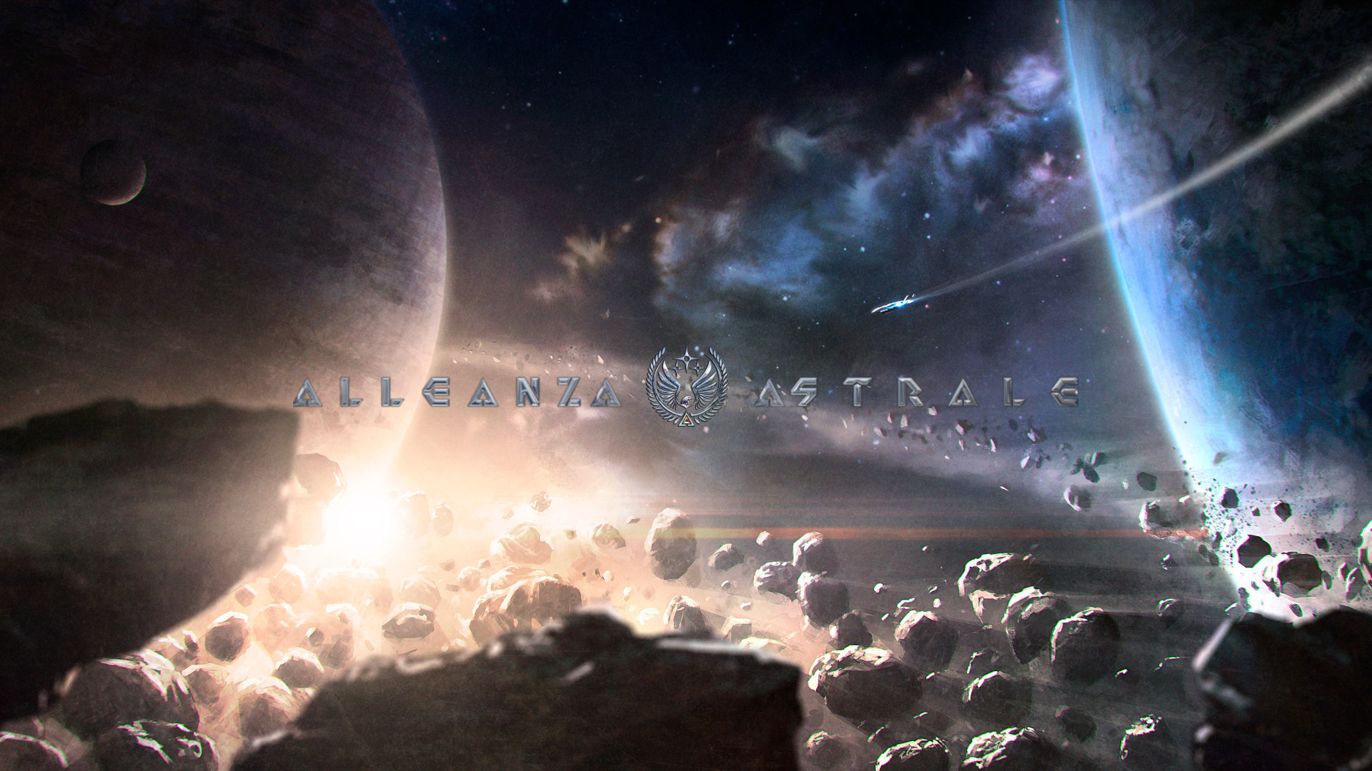 Asteroidi, Pianeti, Spazio, Fantascienza, sfondo desktop