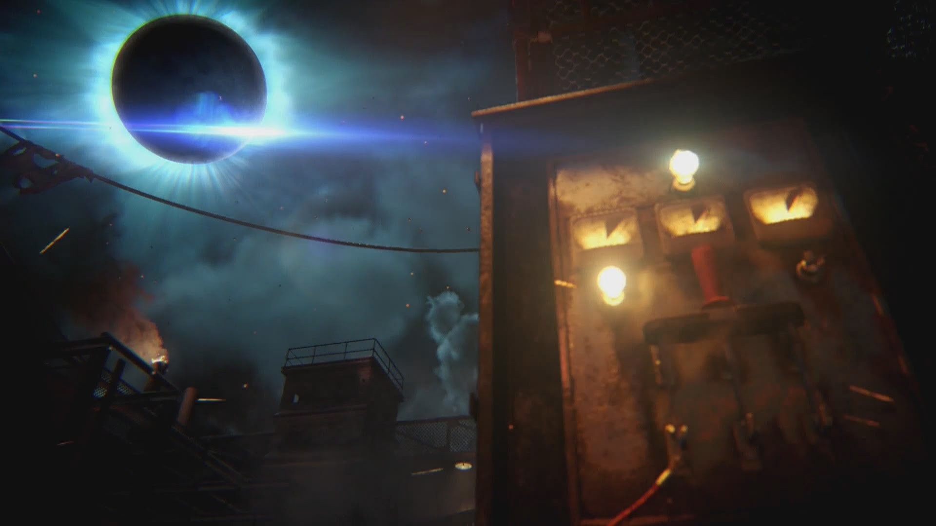 Call of Duty: Black Ops III, Zombi, Der Eisendrache, Eclissi, Notte, sfondo widescreen Full HD