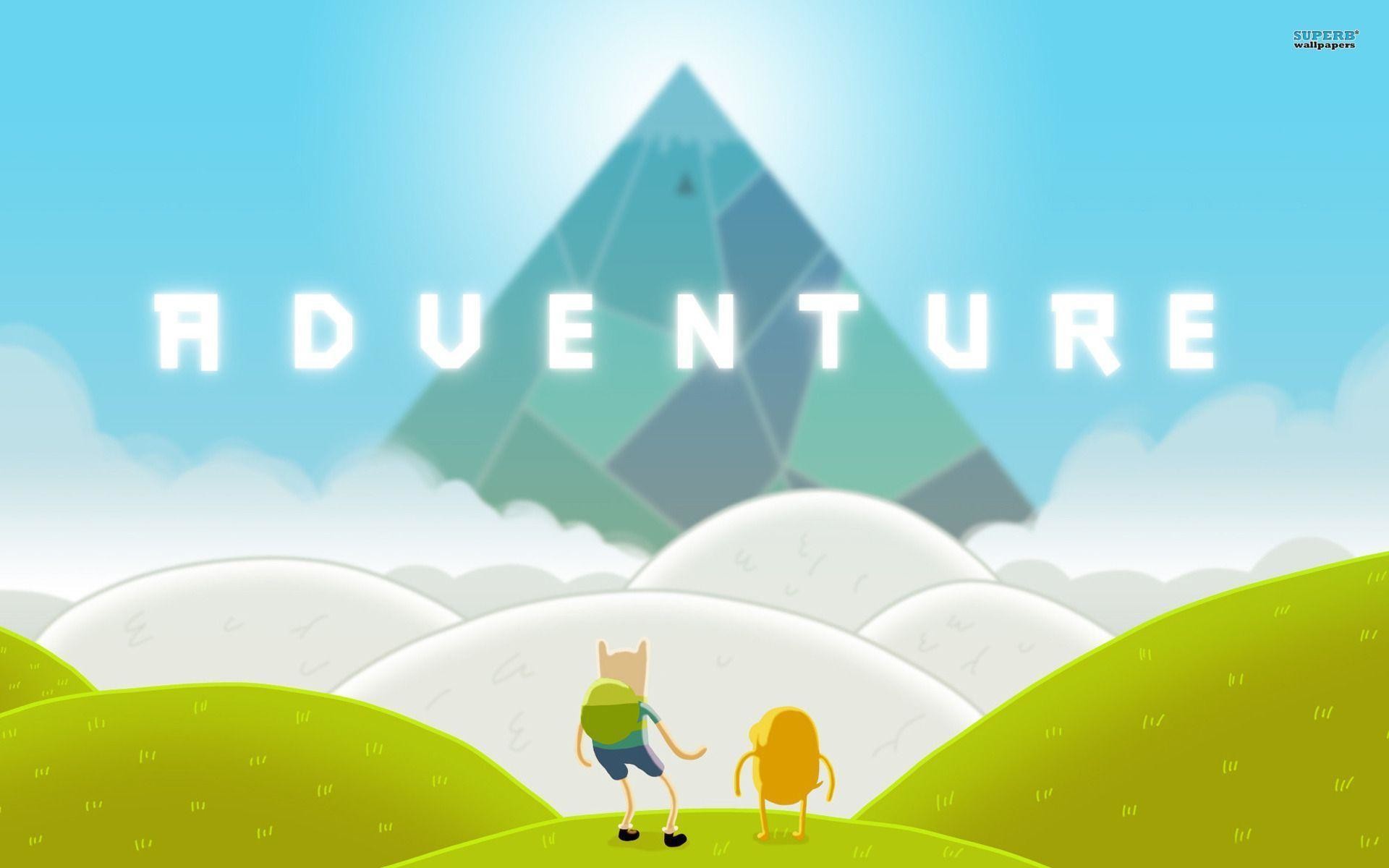 Finn, Jake il cane, Adventure Time, Montagna, Colline, Full HD, wallpaper per PC