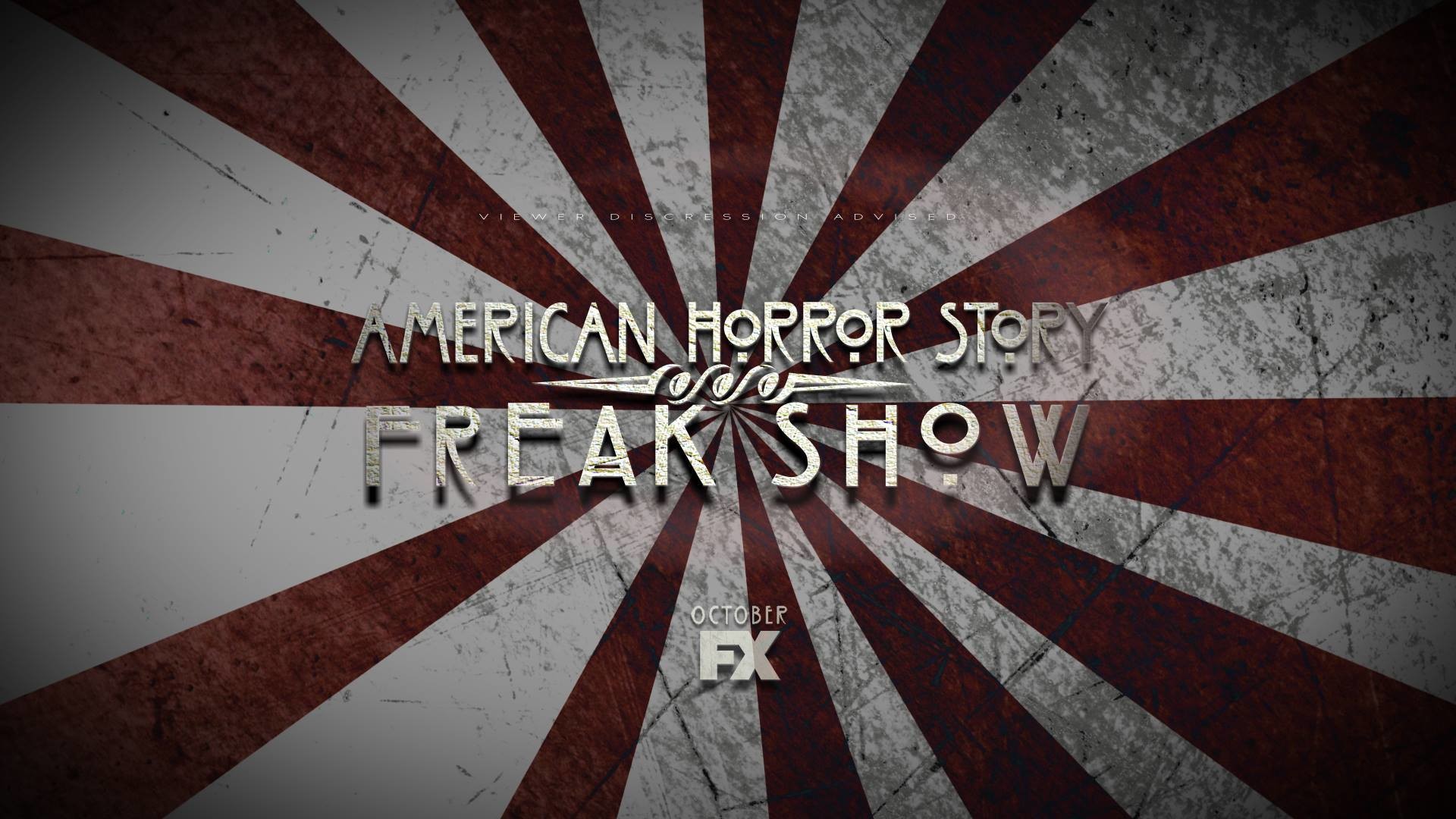 American Horror Story: Freak Show, Logo, FX, Raggi rossi, 1920x1080, sfondo per PC