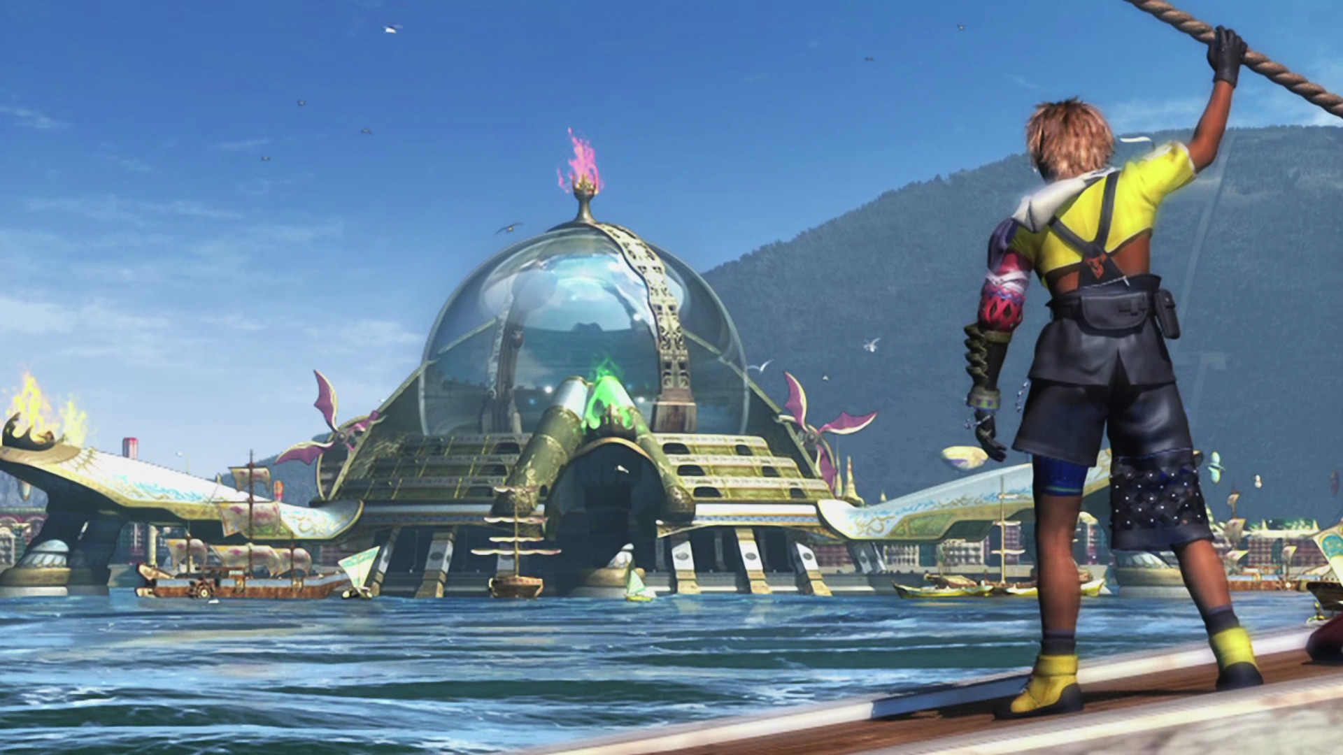 Tidus, Final Fantasy X, Luca, Stadio di blitzball, Full HD 1080p, sfondo desktop