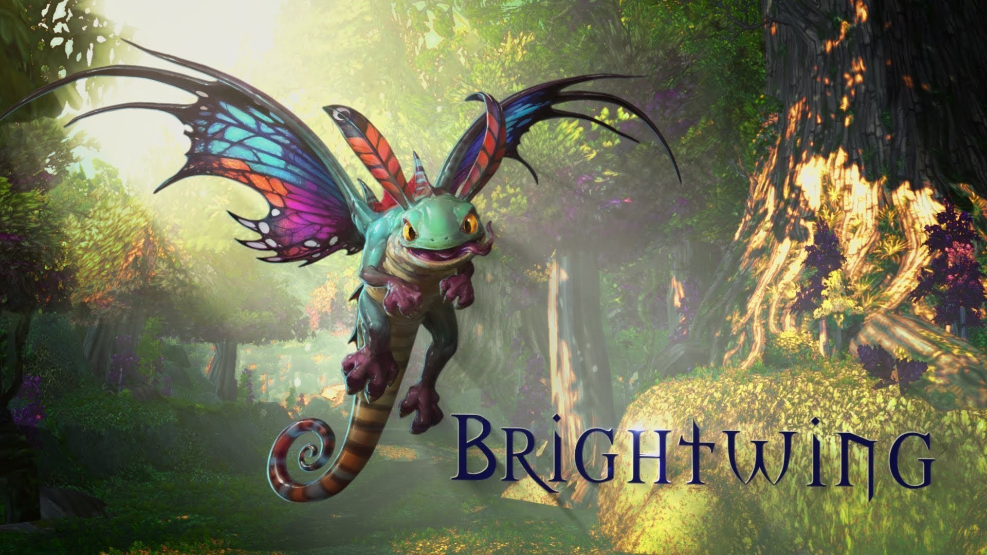Brightwing, Heroes of the Storm, Drago fatato, Foresta, 16:9 Full HD, wallpaper widescreen