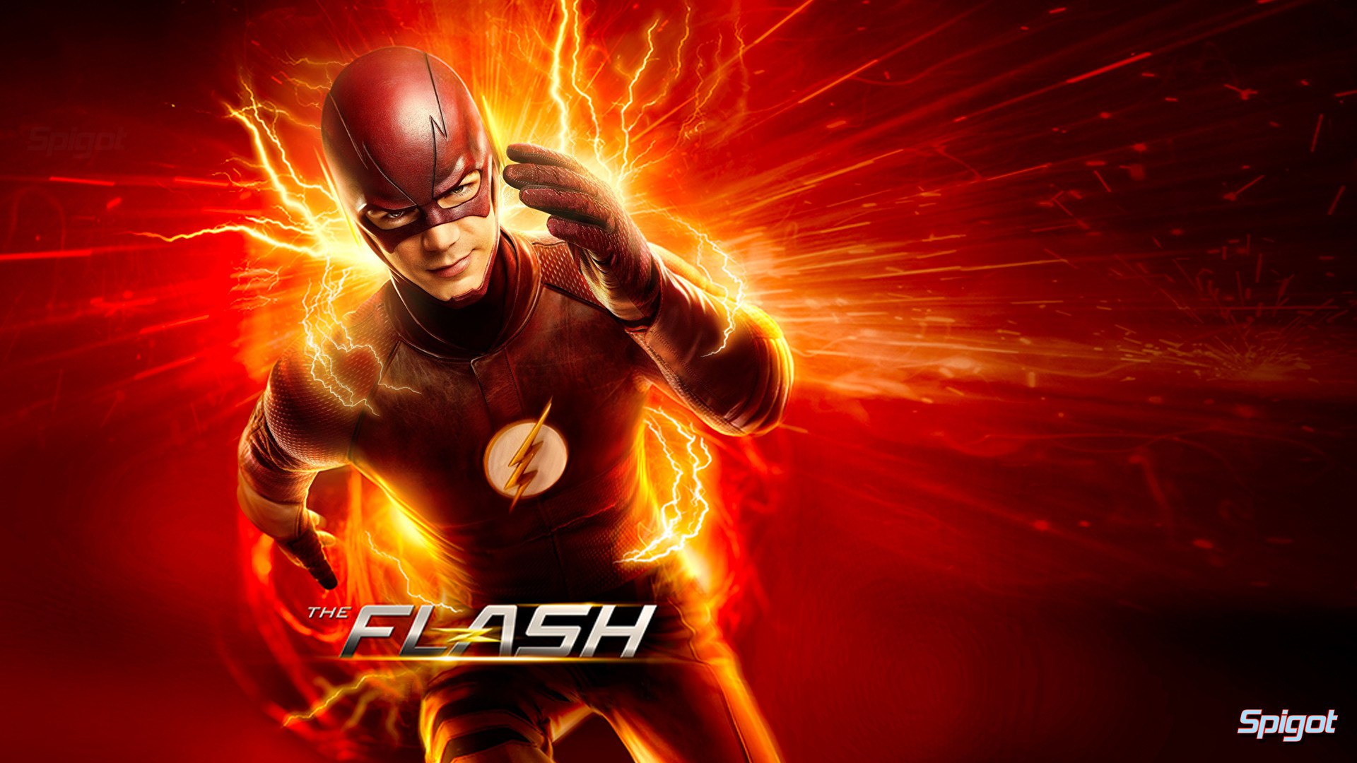 Flash, Grant Gustin, The Flash, Fulmini, Full HD 1080p, sfondo desktop