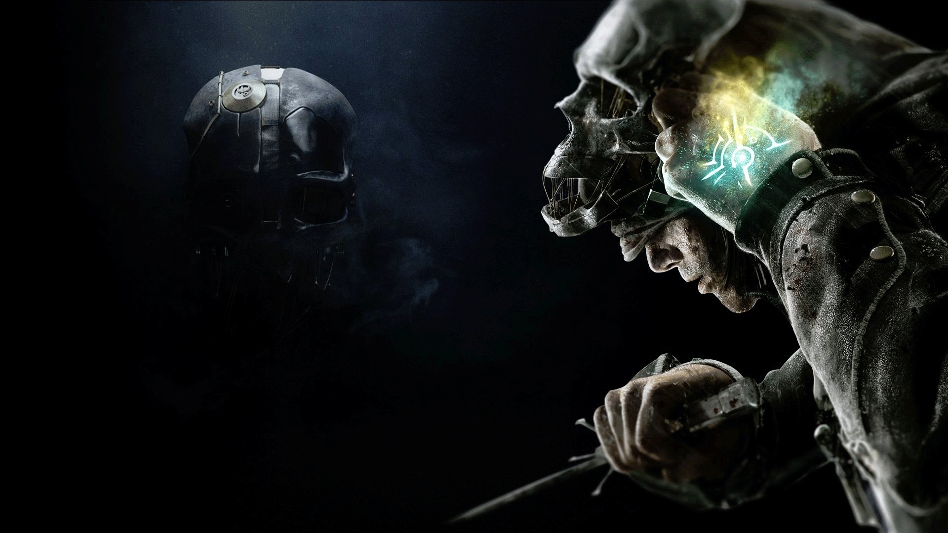 Corvo Attano, Dishonored, Maschera, Marchio dell'Outsider, Full HD, wallpaper per portatile