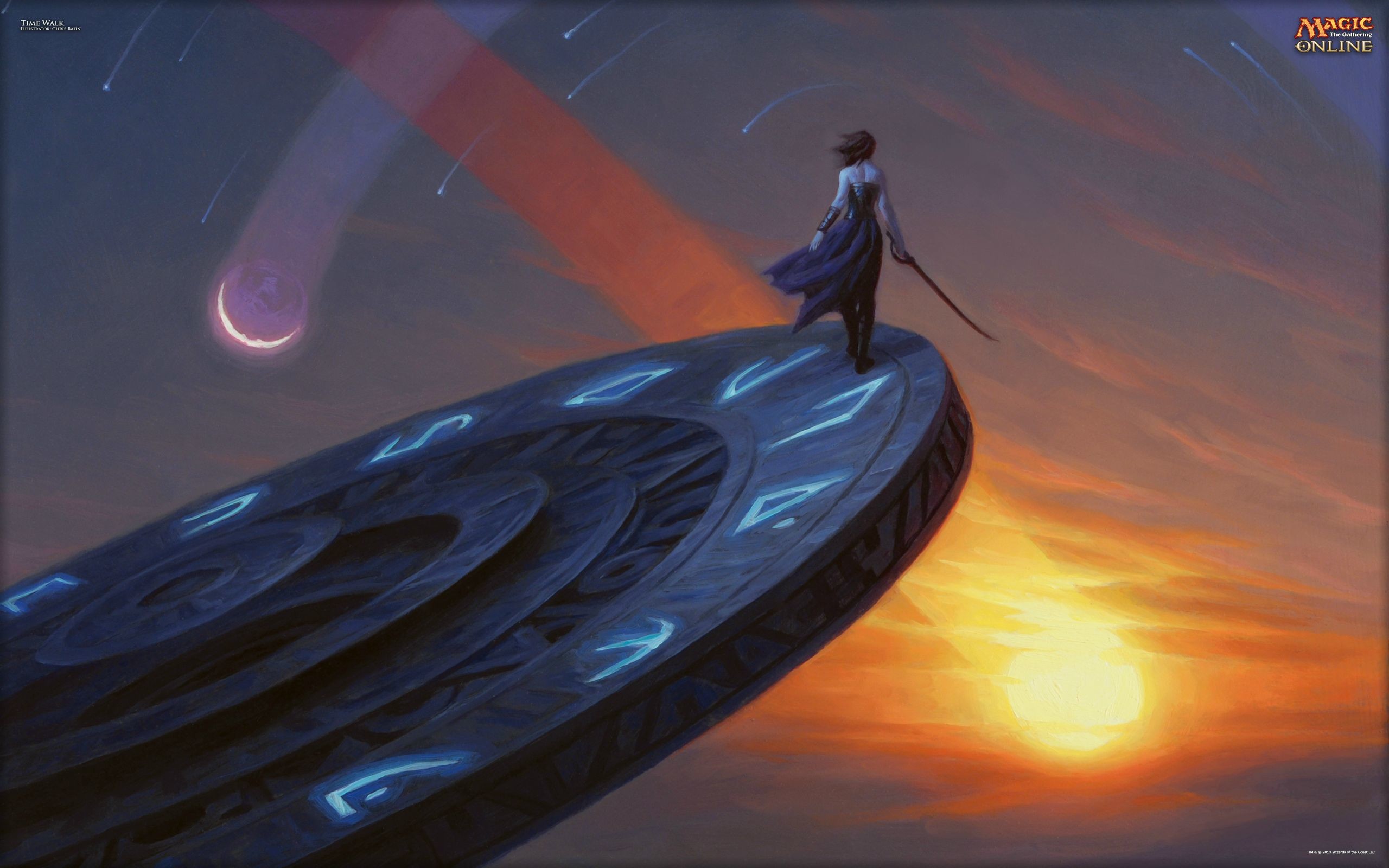 Magic: The Gathering, Planeswalker, Tramonto, Cometa, 16:10 2K, sfondo widescreen