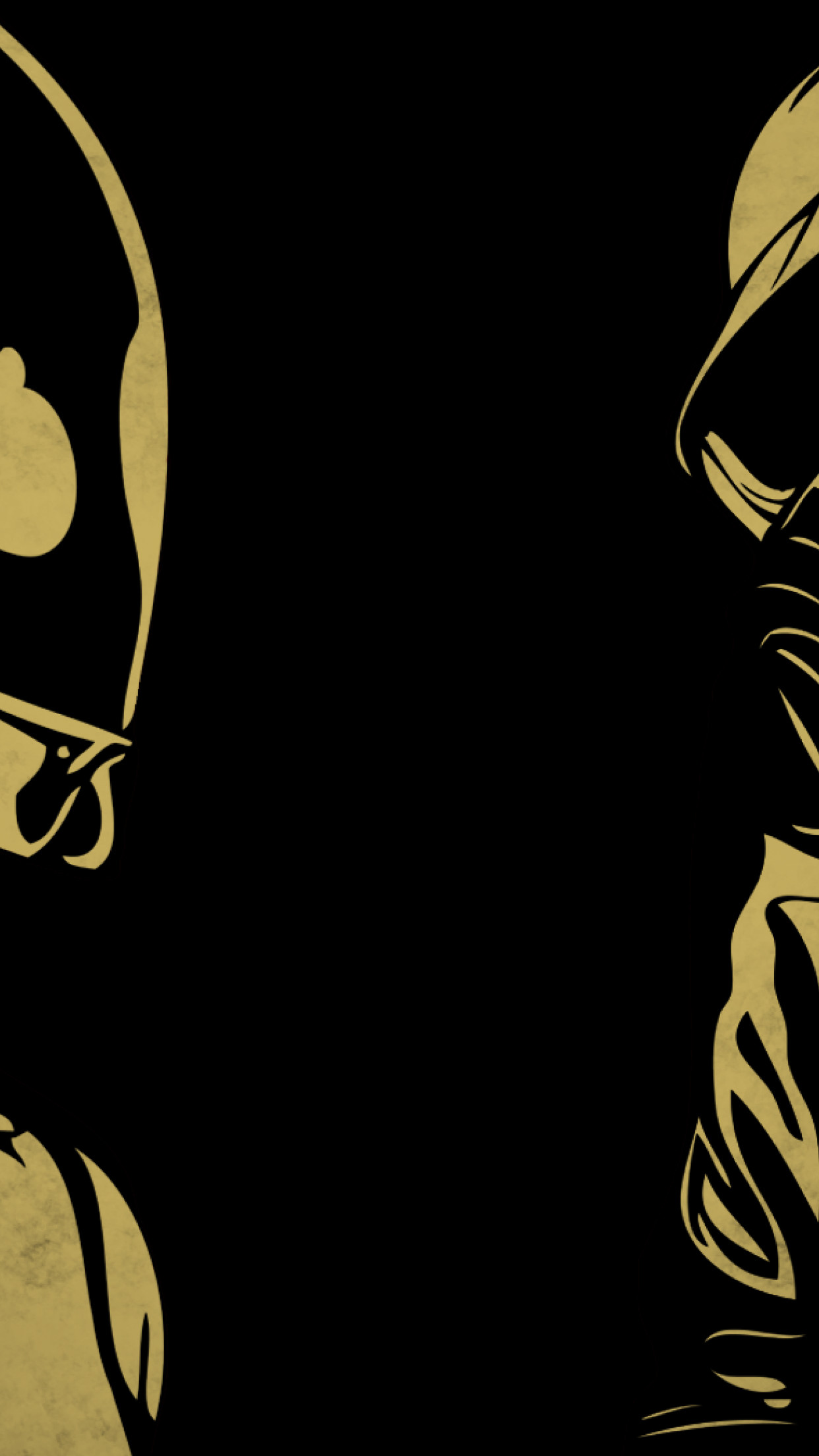 Daft Punk, Caschi, Oro e nero, Minimalista, 1242x2208, schermata di blocco iPhone