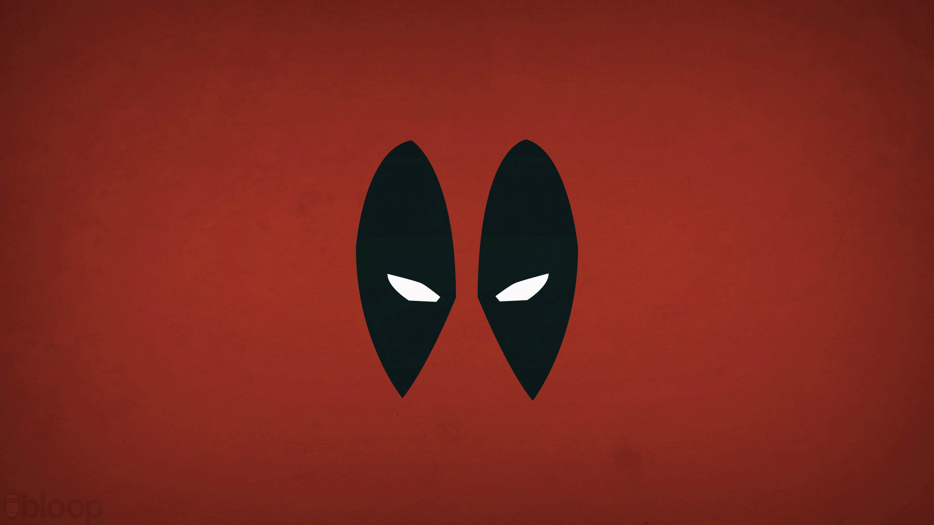 Deadpool, Maschera, Minimalismo, Rosso, Full HD 1080p, sfondo desktop