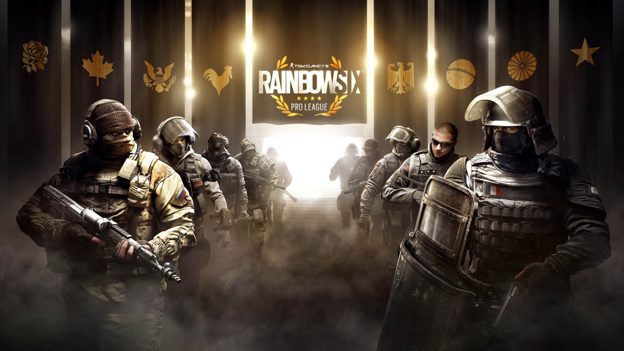 Rainbow Six Siege Pro League, Operatori, Logo, Esports, 2K, wallpaper per portatile