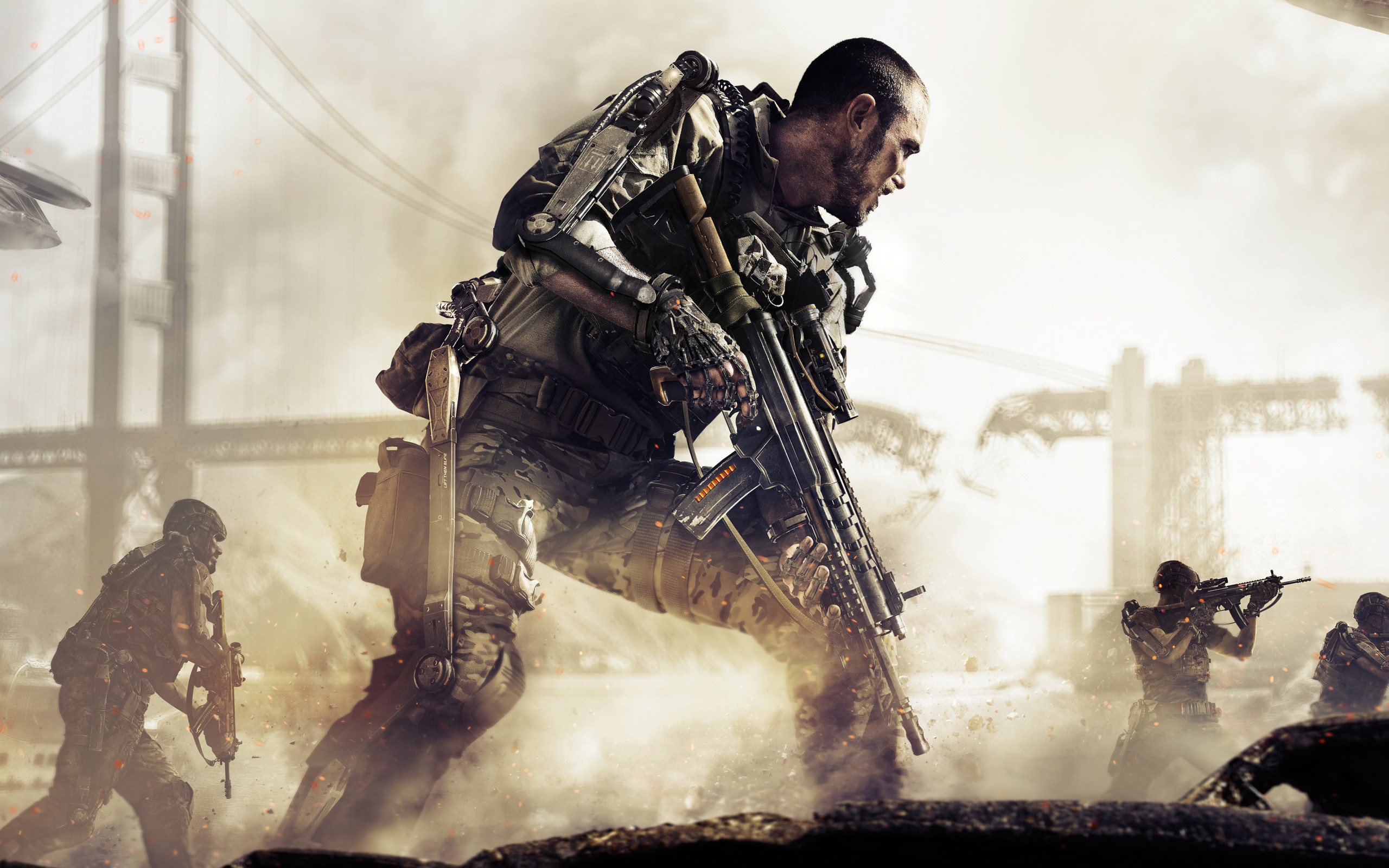Call of Duty: Advanced Warfare, Call of Duty, Soldati, Esoscheletro, Battaglia, sfondo desktop