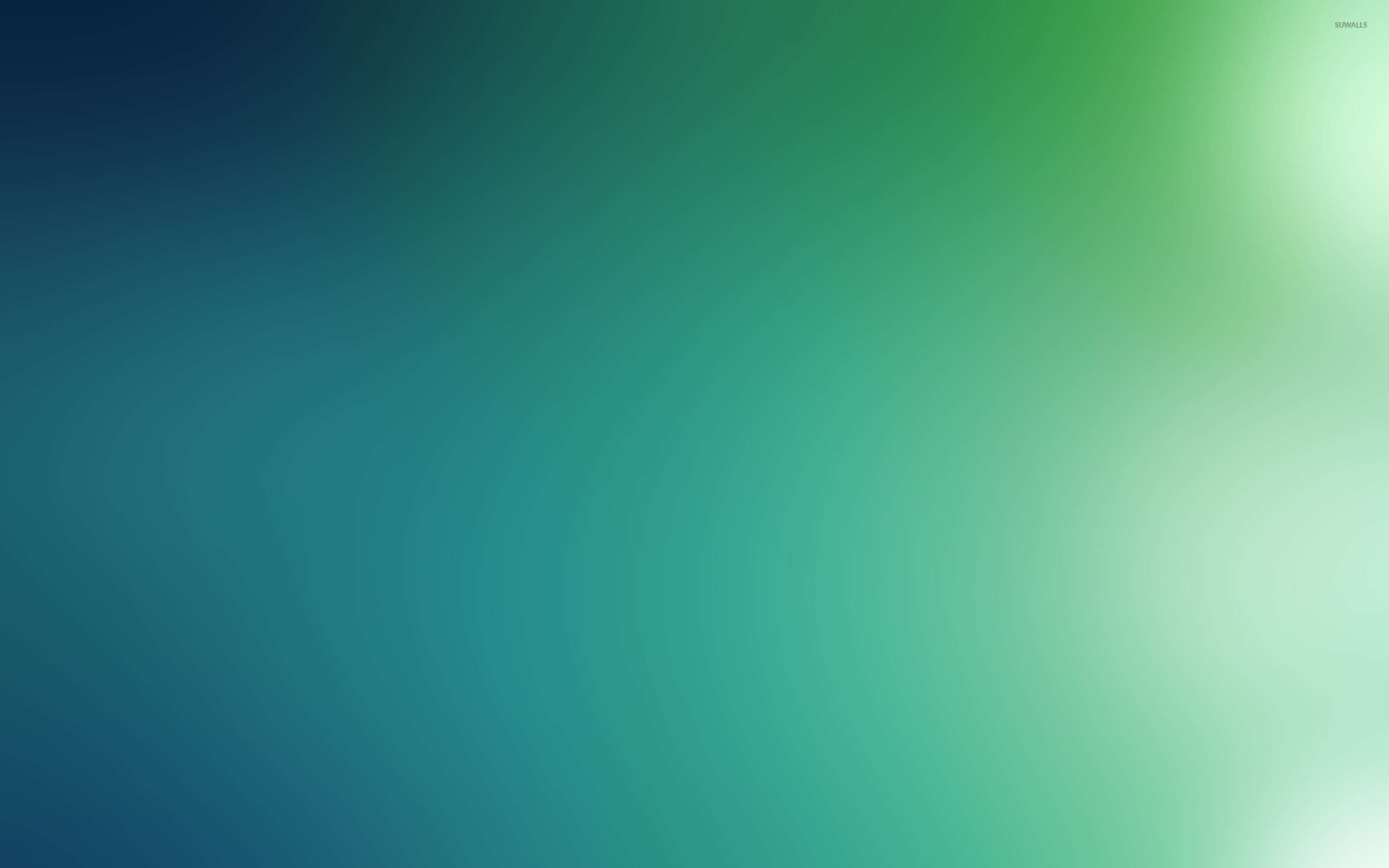 Sfocatura, Verde acqua, Gradiente, Minimalismo, 2K, sfondo per portatile