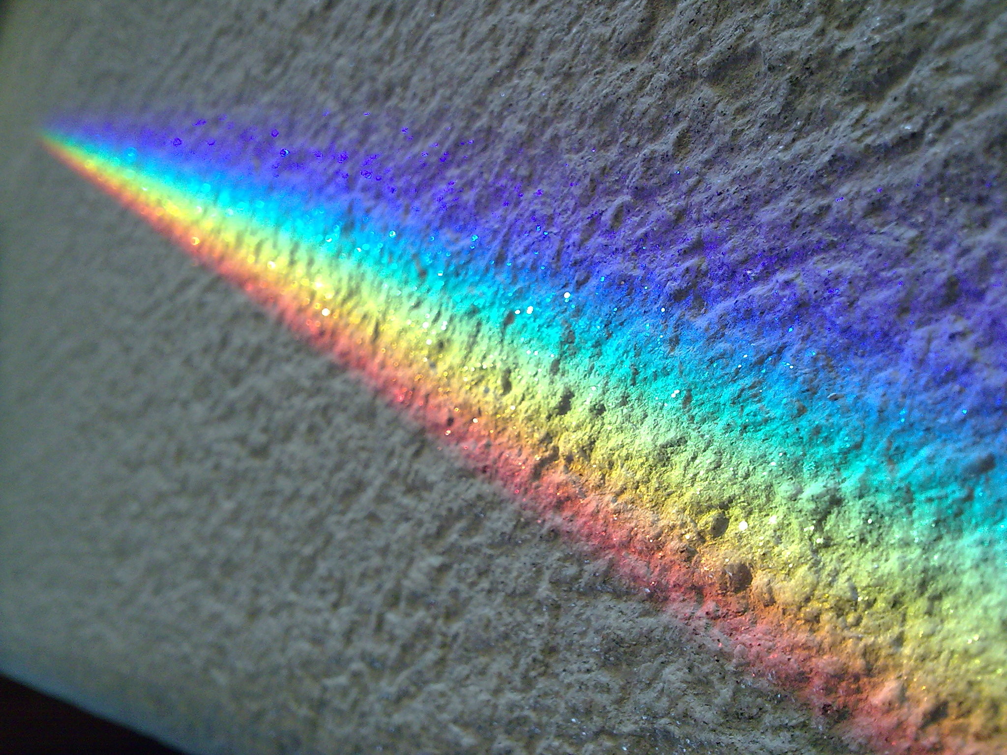 Arcobaleno, Rifrazione, Muro, Primo piano, Full HD, sfondo per iPad e tablet