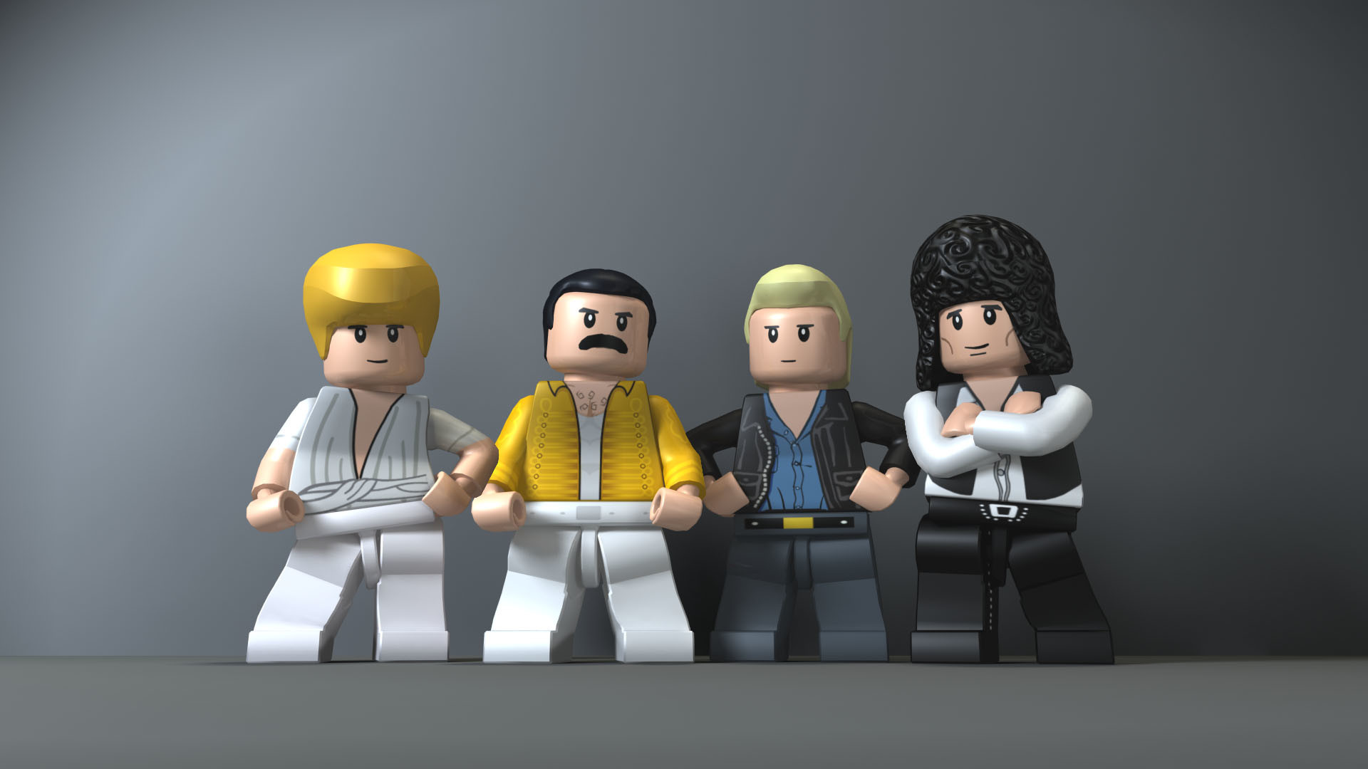 Queen, Freddie Mercury, LEGO, Minifigure, Full HD, wallpaper per portatile