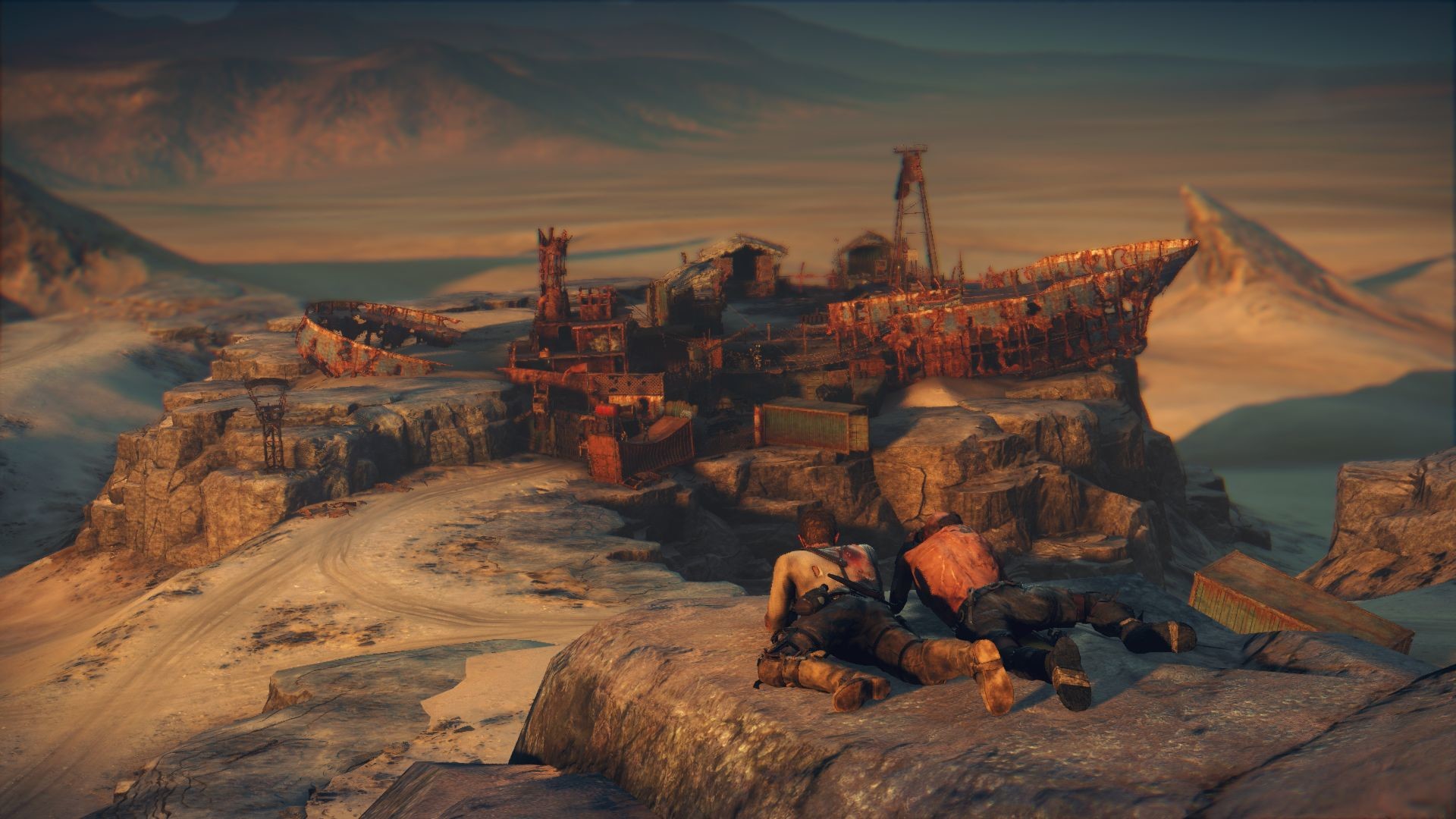 Mad Max, Fortezza, Terra desolata, Tramonto, Full HD 1080p, sfondo desktop