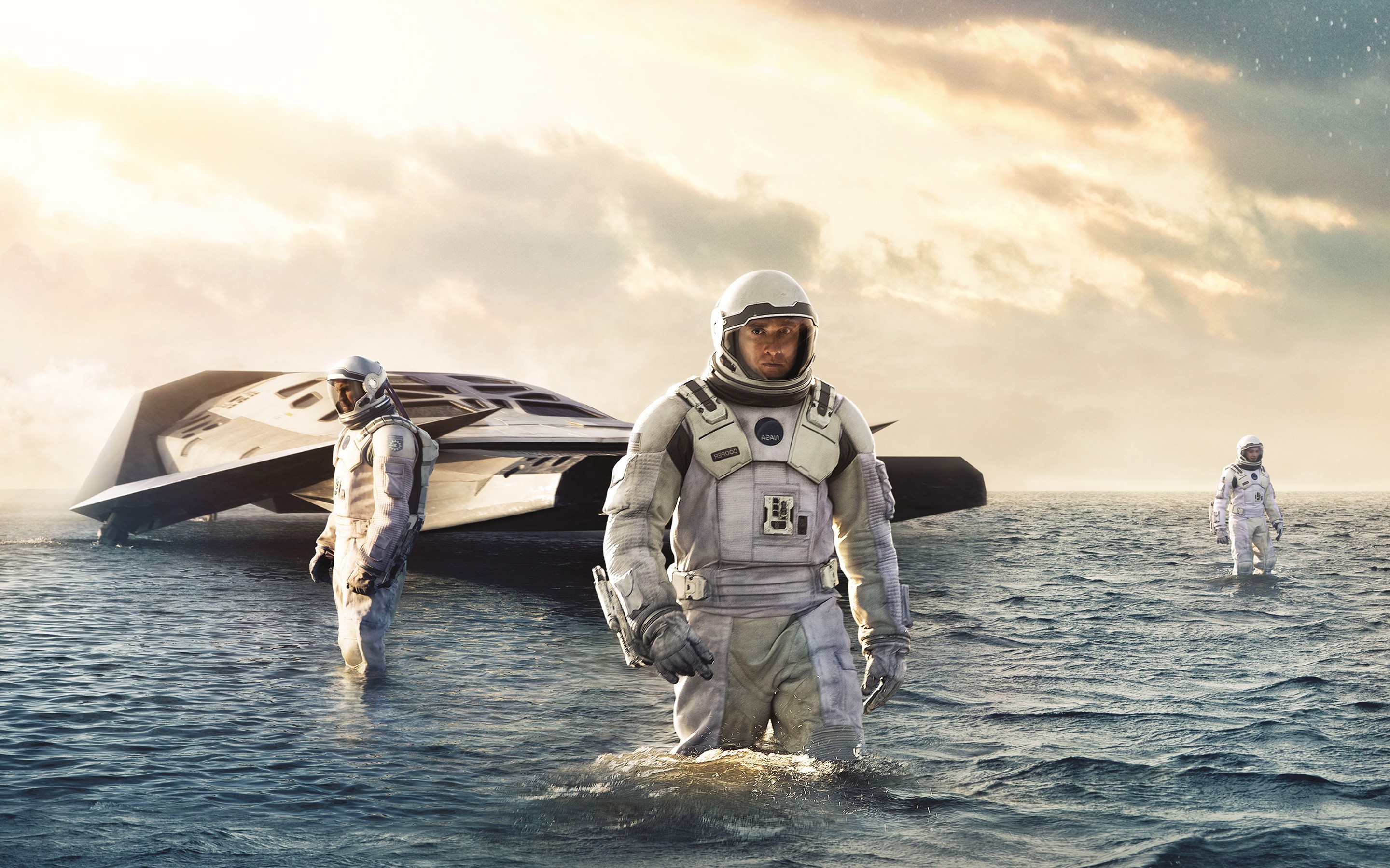 Interstellar, Matthew McConaughey, Pianeta di Miller, Ranger, Oceano, sfondo Windows 11