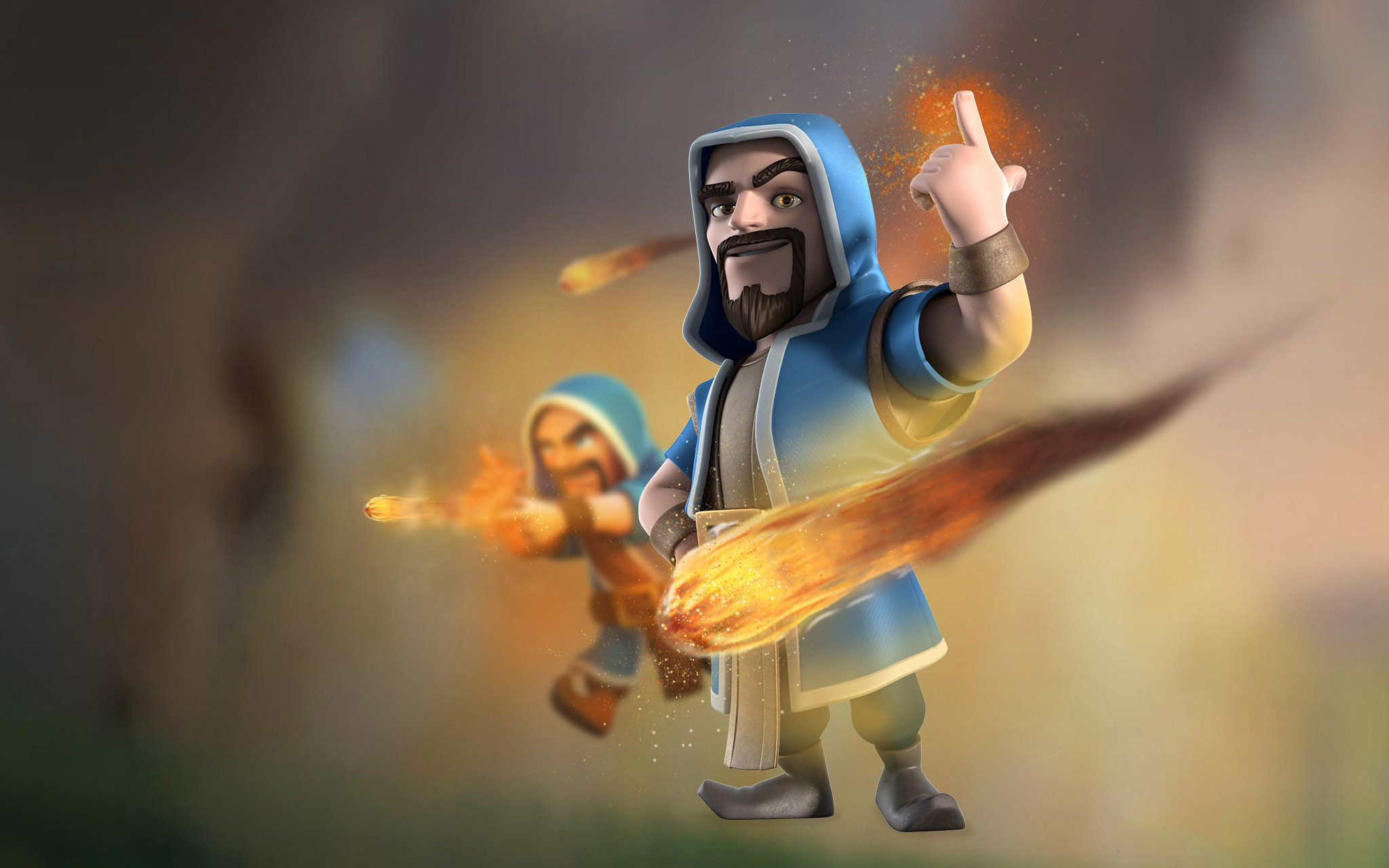 Stregone, Clash of Clans, Palla di fuoco, 2048x1280, sfondo MacBook Pro