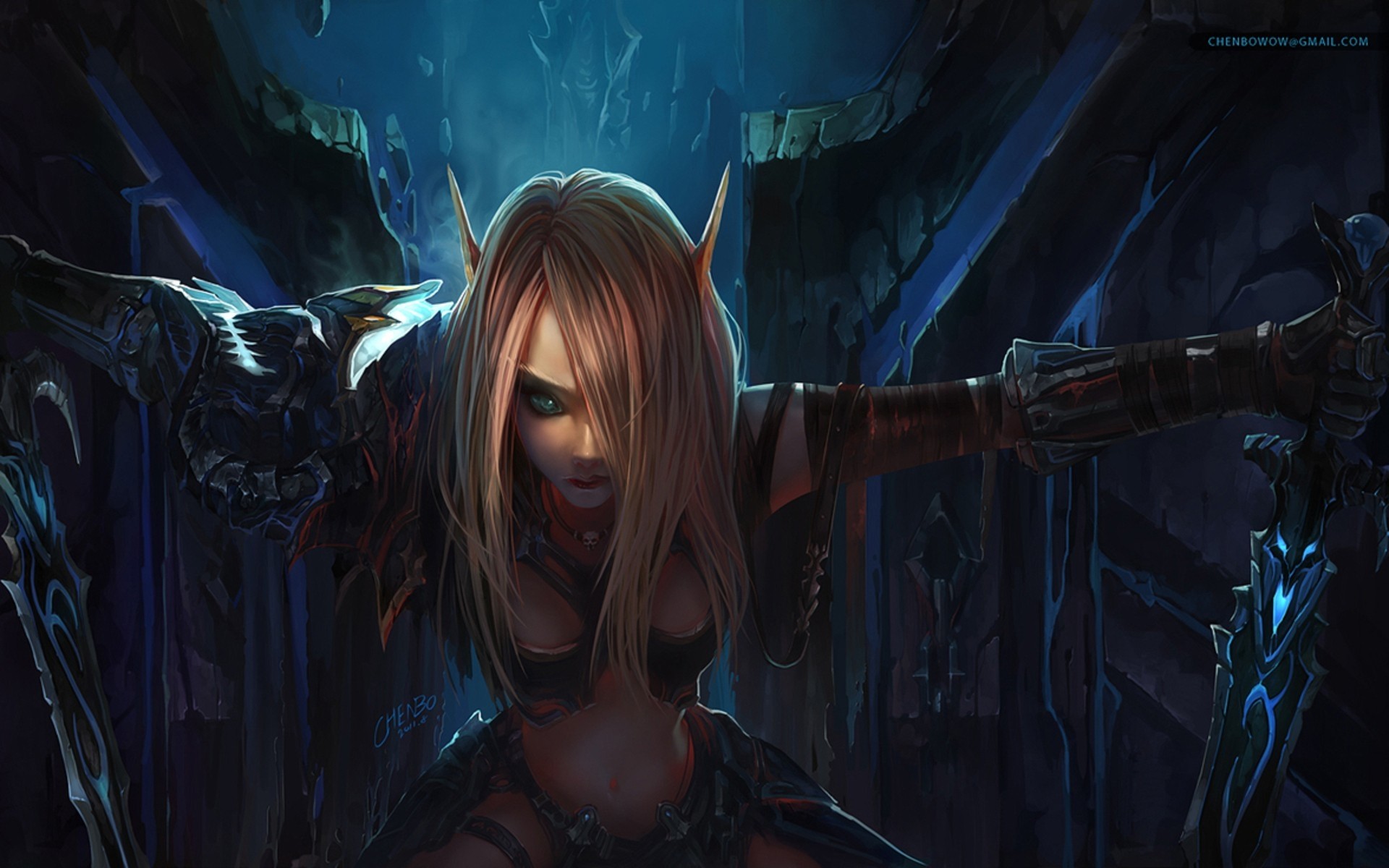 Elfa del sangue, World of Warcraft, Fantasy, 1920x1200, sfondo MacBook Pro