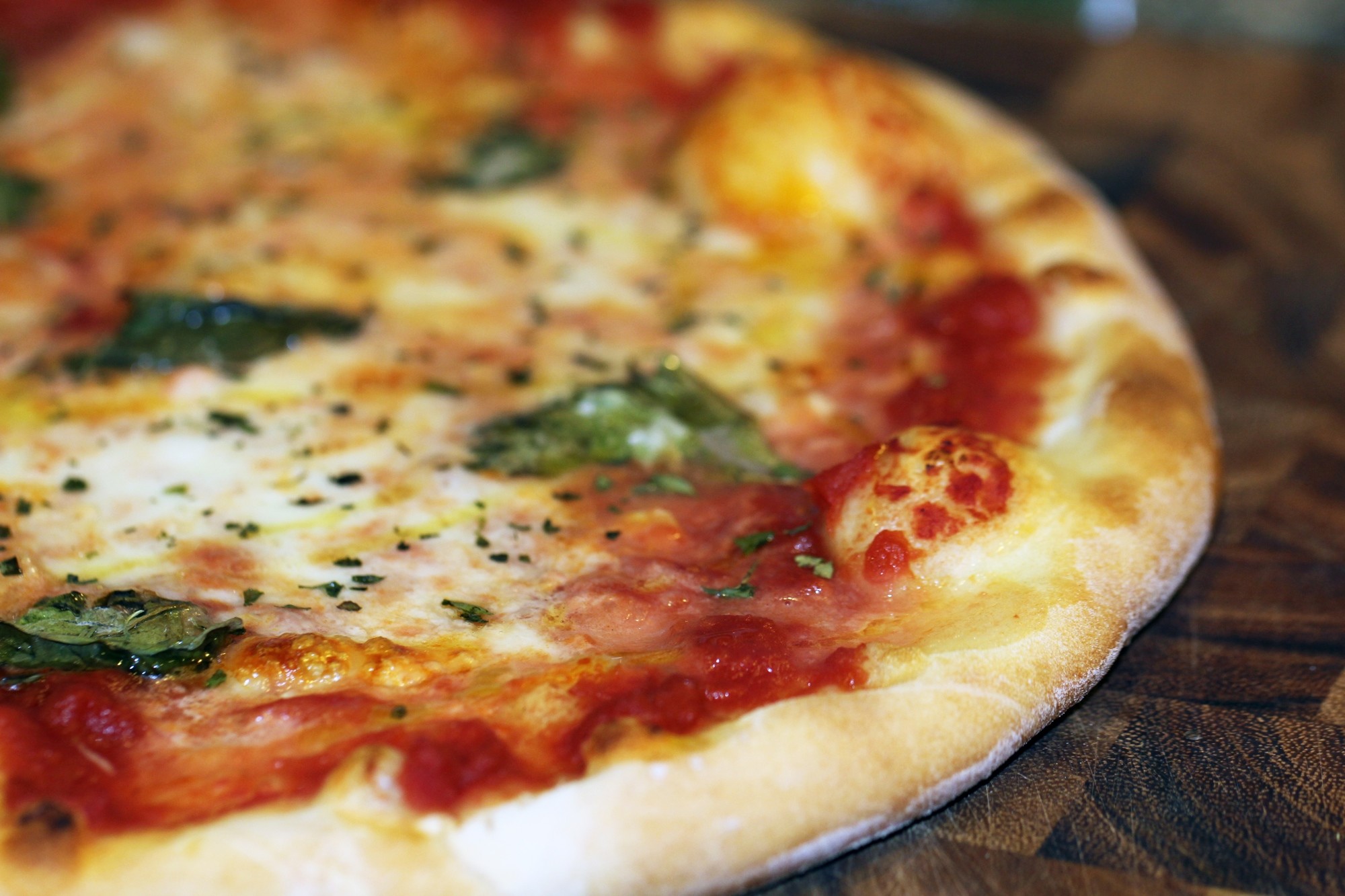 Pizza margherita, Primo piano, Mozzarella, Full HD, wallpaper desktop