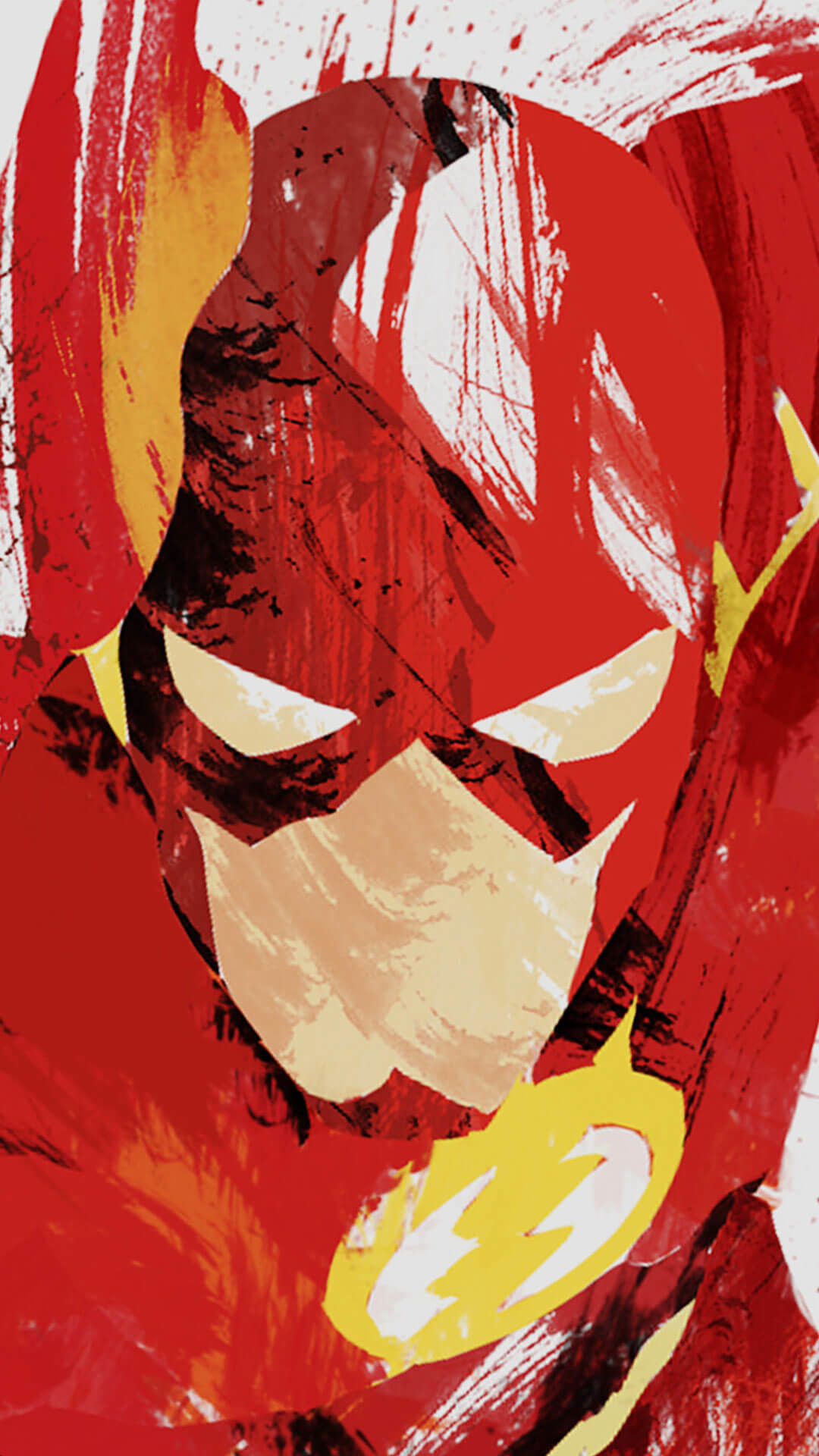 Flash, DC Comics, Pittura, Rosso, schermata Home iPhone 5