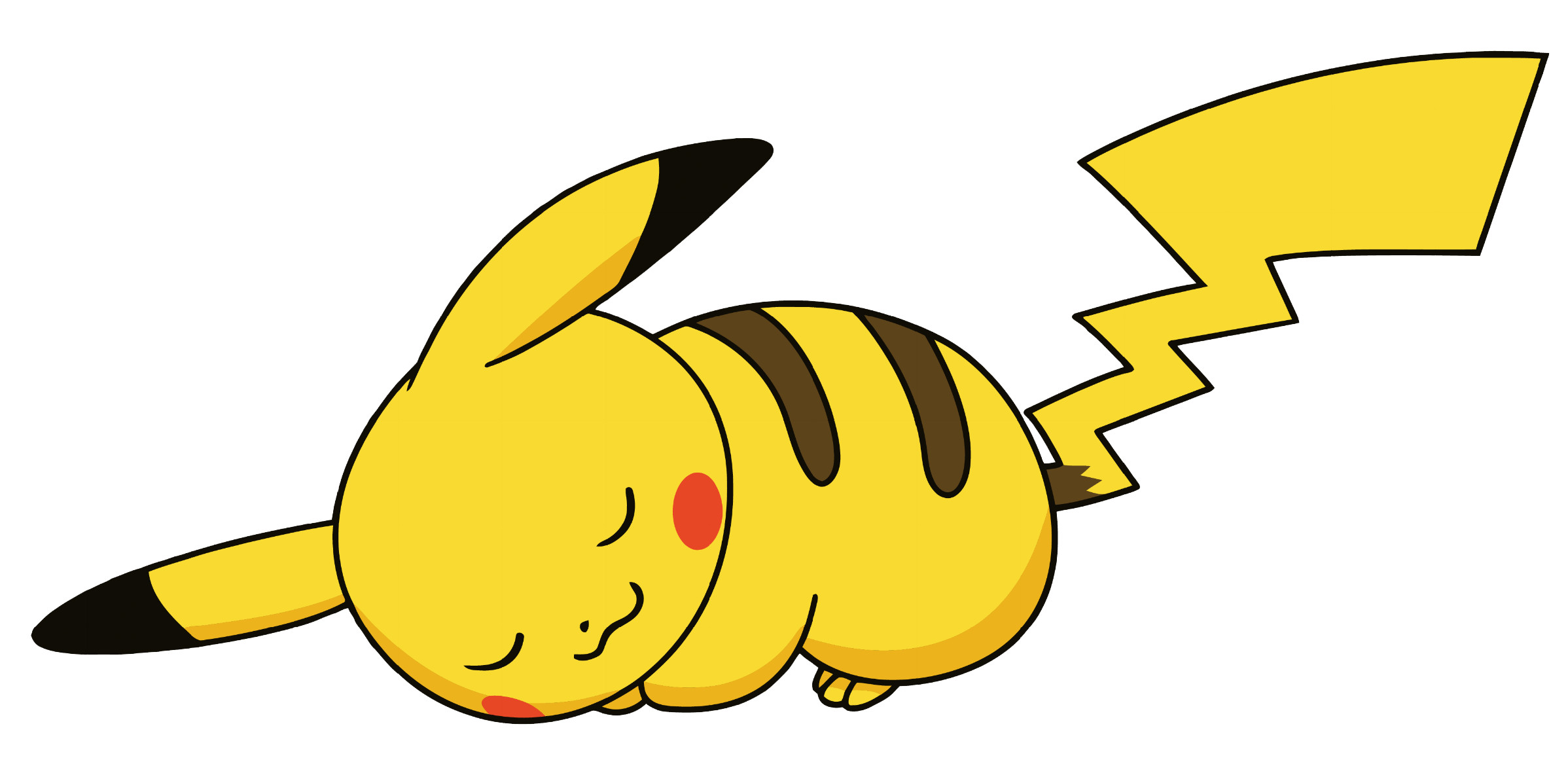 Pikachu, Pokémon, Sonno, Sfondo bianco, Full HD, wallpaper per portatile