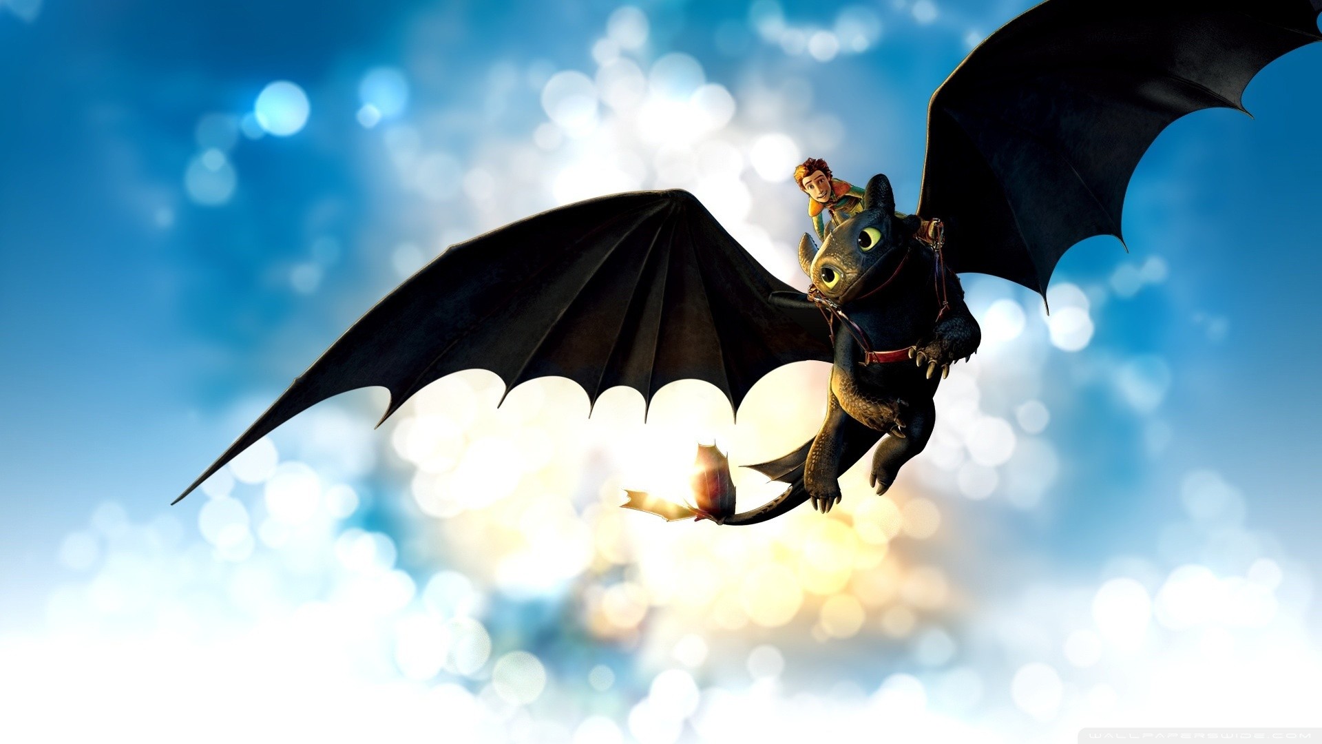 Sdentato, Hiccup, Dragon Trainer, DreamWorks, Bokeh, sfondo per computer