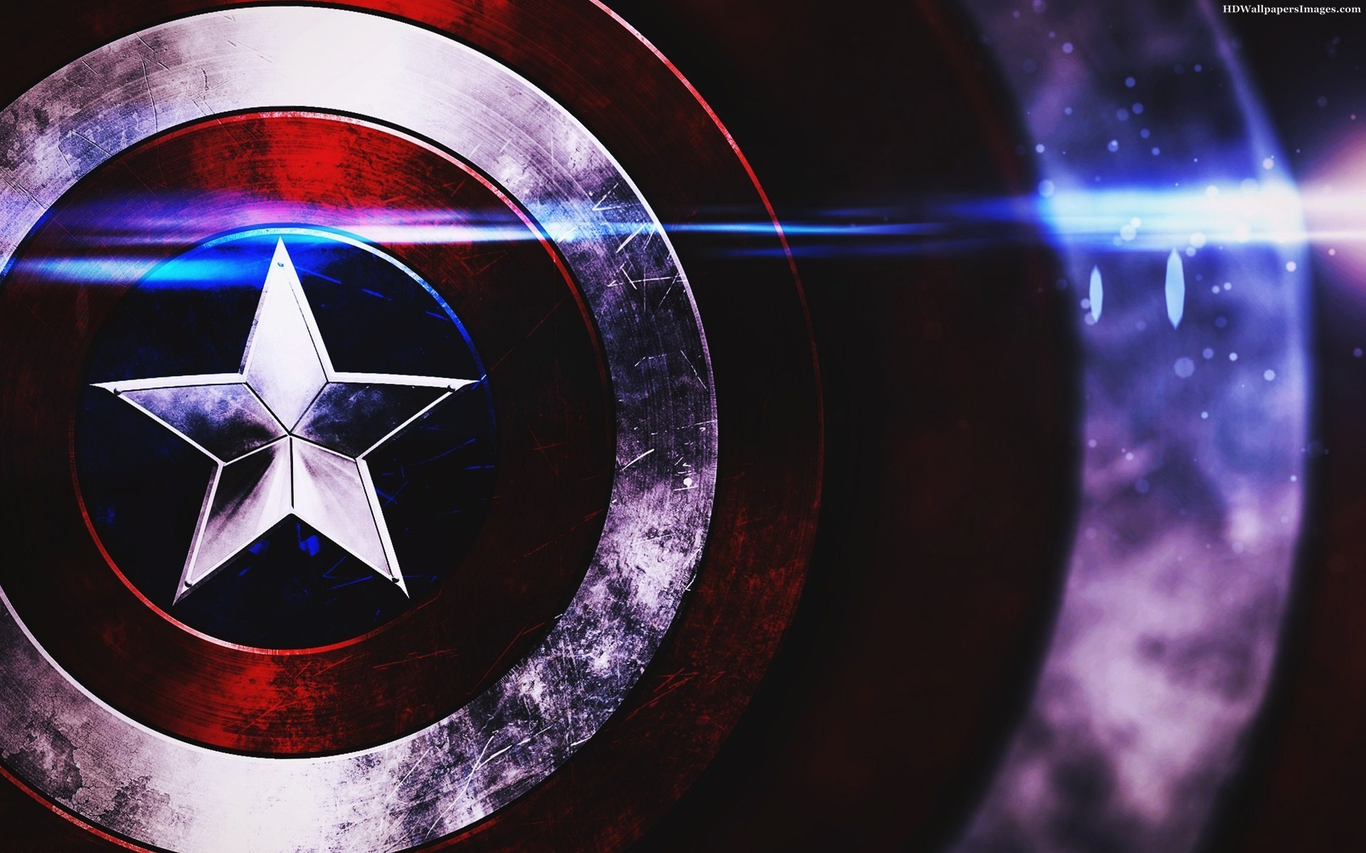 Scudo di Capitan America, Capitan America, Riflesso di luce, Full HD, sfondo Windows 11