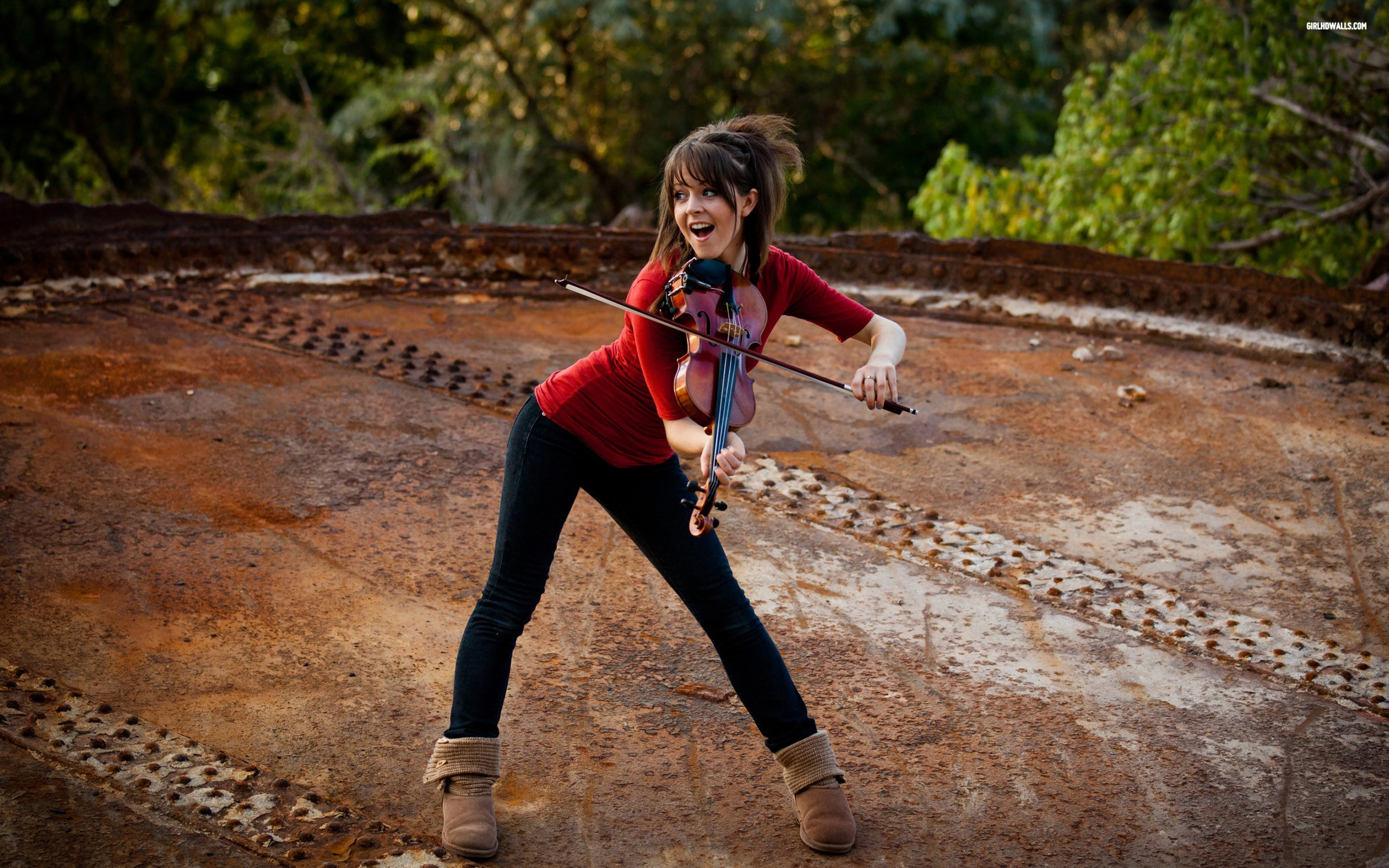 Lindsey Stirling, Violinista, Danza, Esterno, 16:10 2K, sfondo widescreen