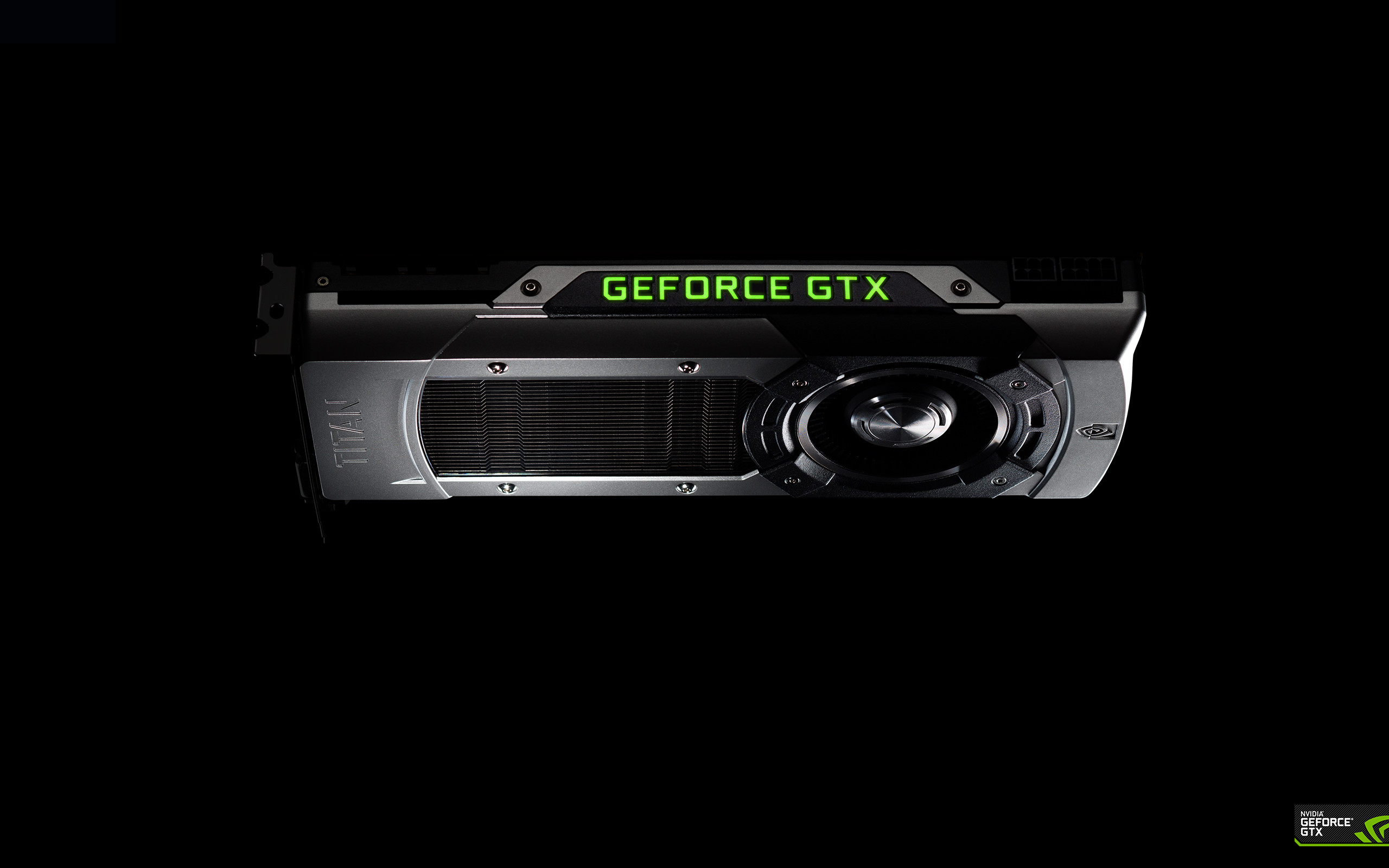 Nvidia, GeForce GTX, Scheda video, GPU, Sfondo nero, 16:10 2K, wallpaper widescreen