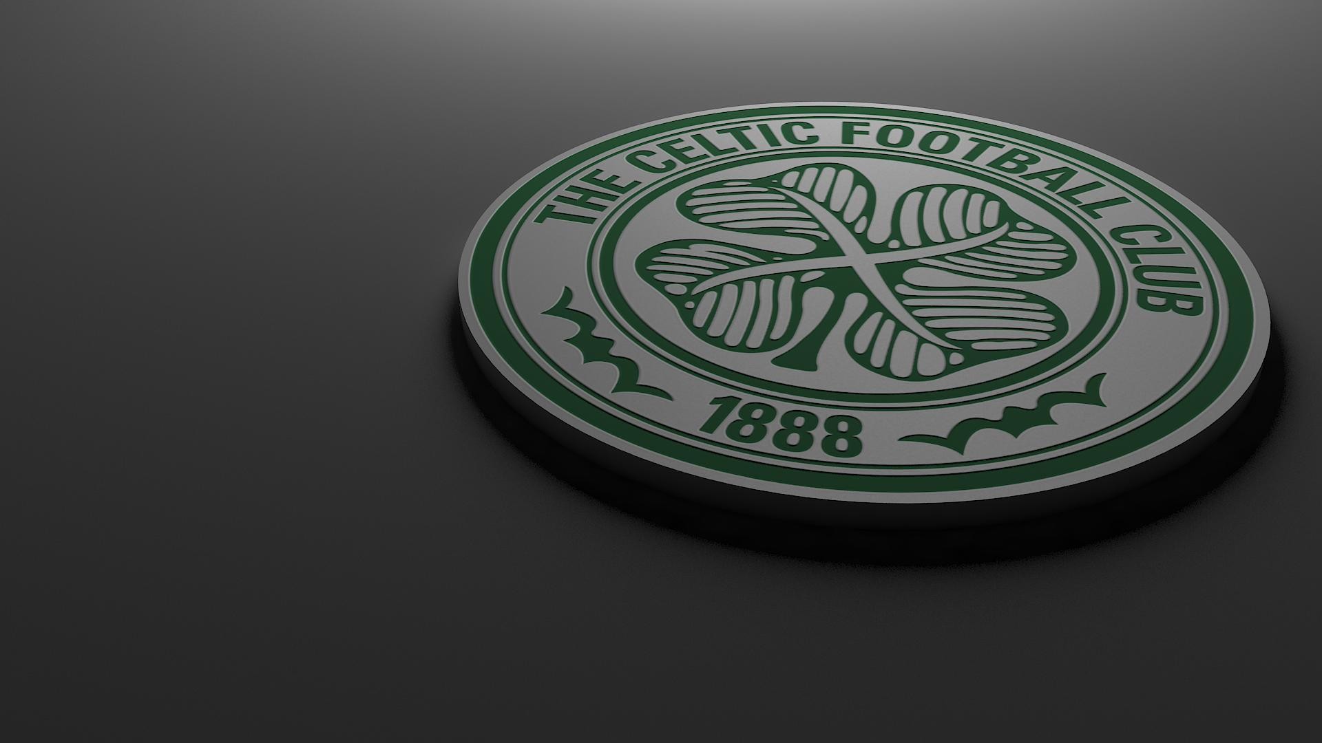 Celtic Football Club, Celtic FC, Glasgow, Stemma 3D, 1888, 16:9 Full HD, sfondo widescreen