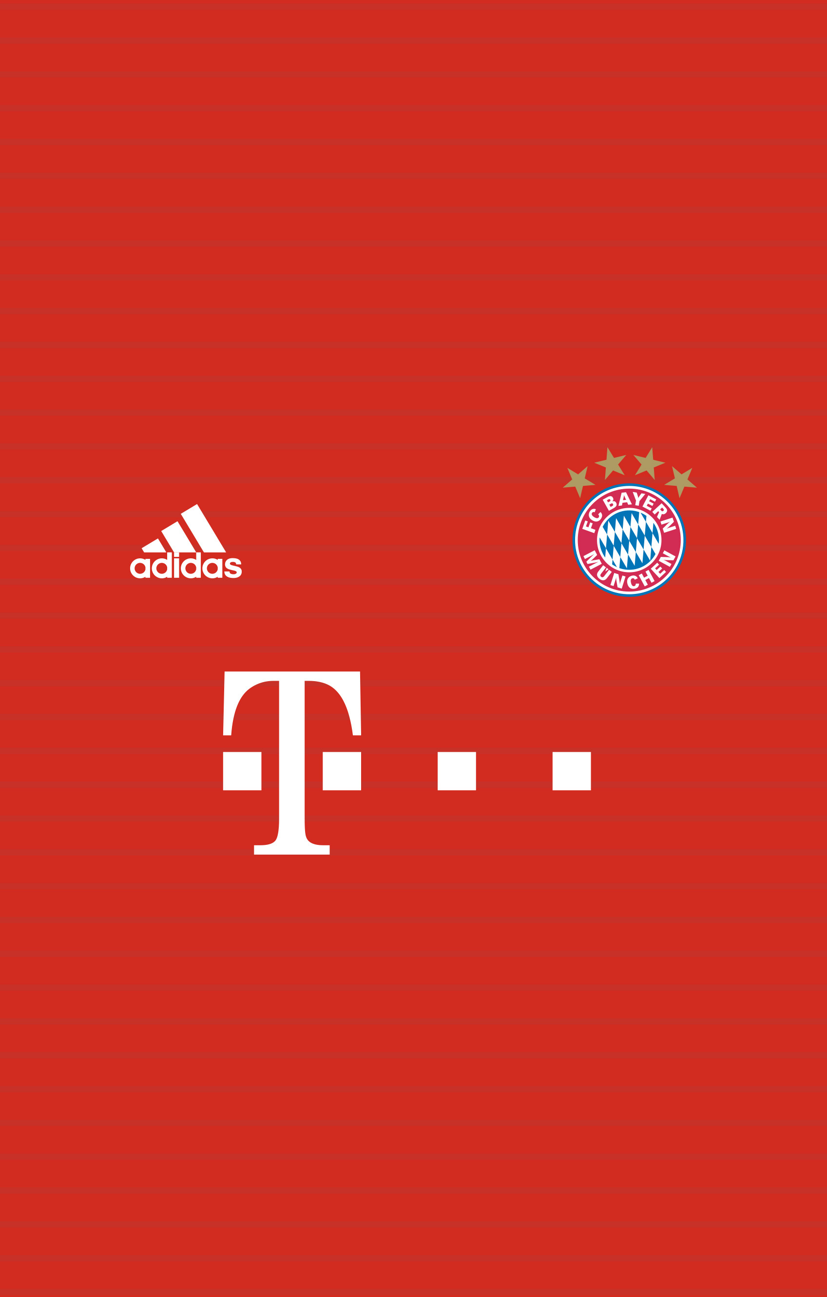 FC Bayern Monaco, Adidas, T-Mobile, Maglia, Rosso, QHD+, sfondo verticale per cellulare
