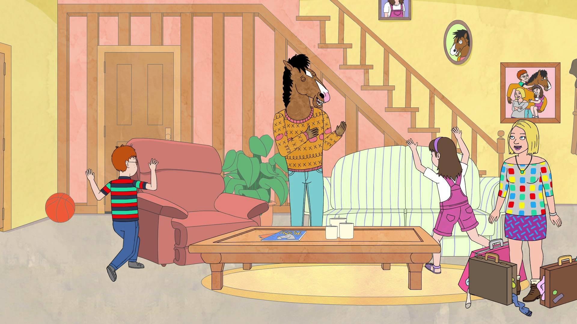 BoJack Horseman, Horsin' Around, Soggiorno, Sitcom, 1920x1080, wallpaper desktop