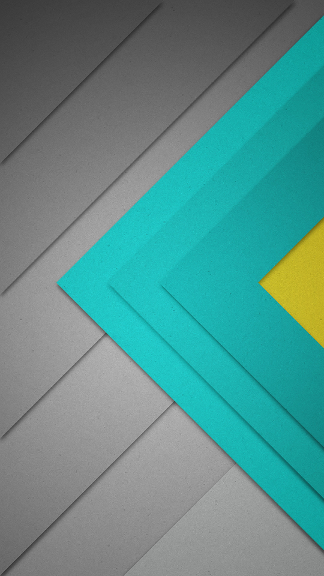 Android 6.0 Marshmallow, Material Design, Geometrico, Turchese, Grigio, wallpaper Full HD per smartphone