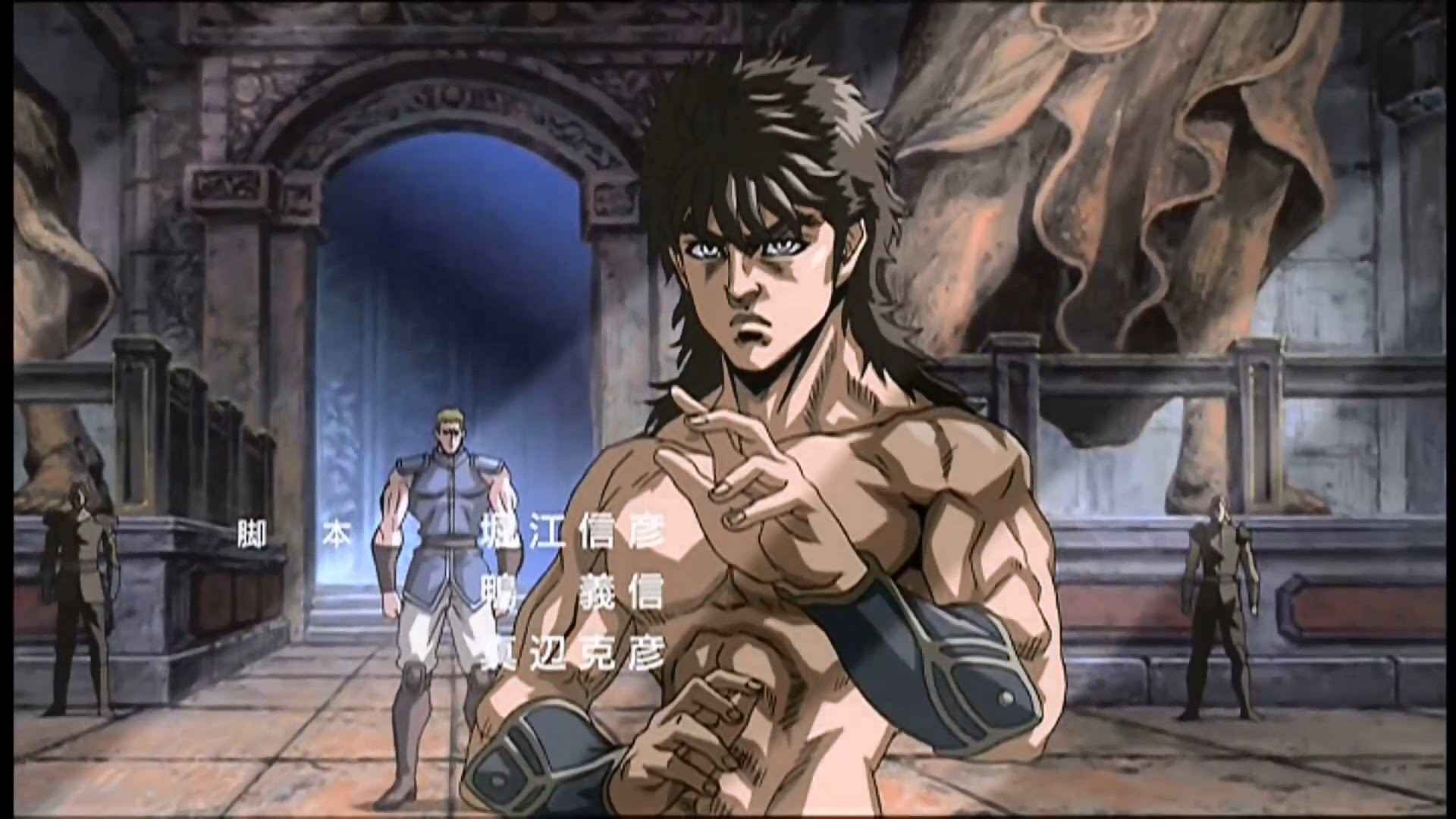 Kenshiro, Ken il guerriero, Torso nudo, Templi, Anime, 16:9 Full HD, wallpaper widescreen