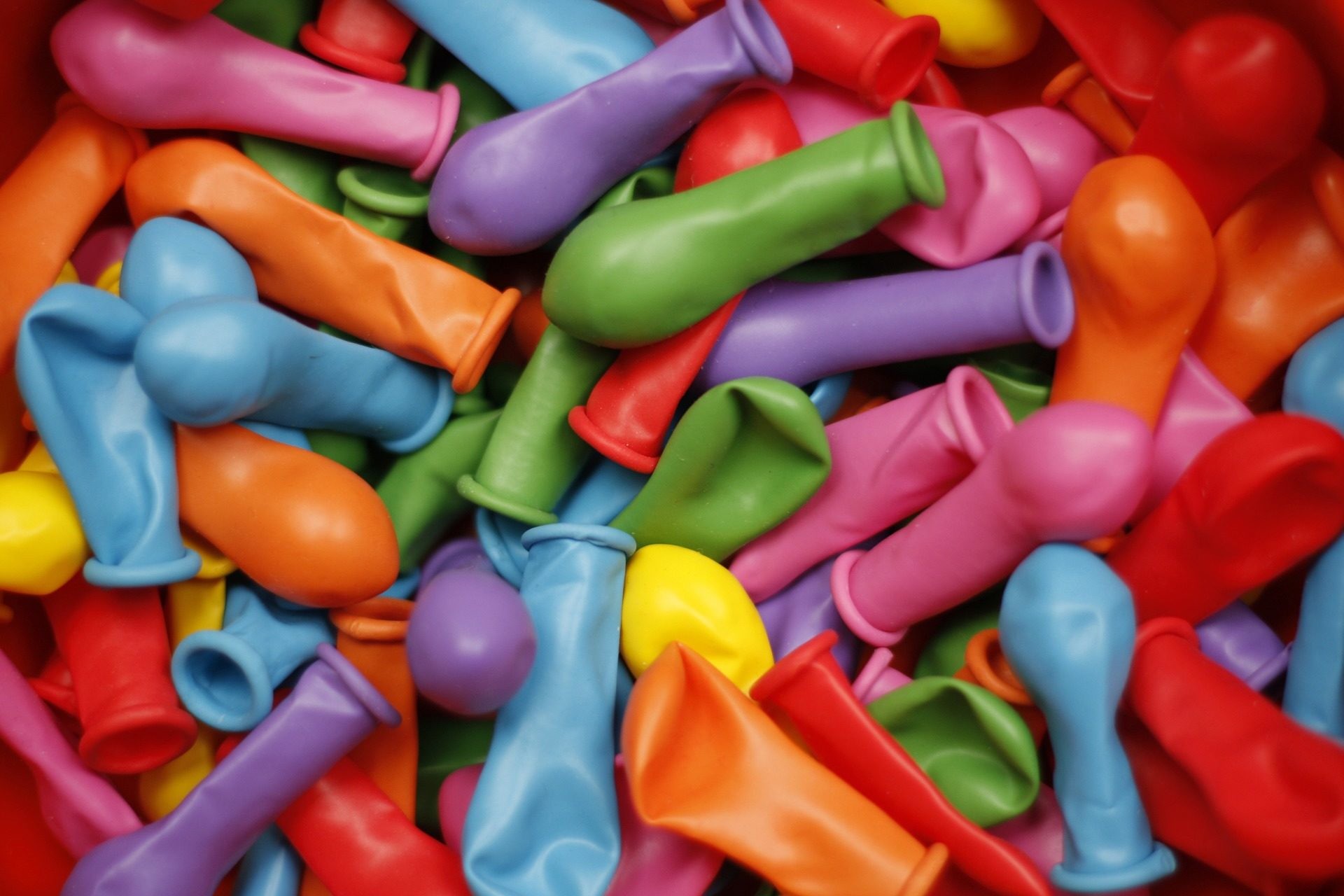 Palloncini sgonfi, Colori vivaci, Macro, Full HD, sfondo per PC e portatile