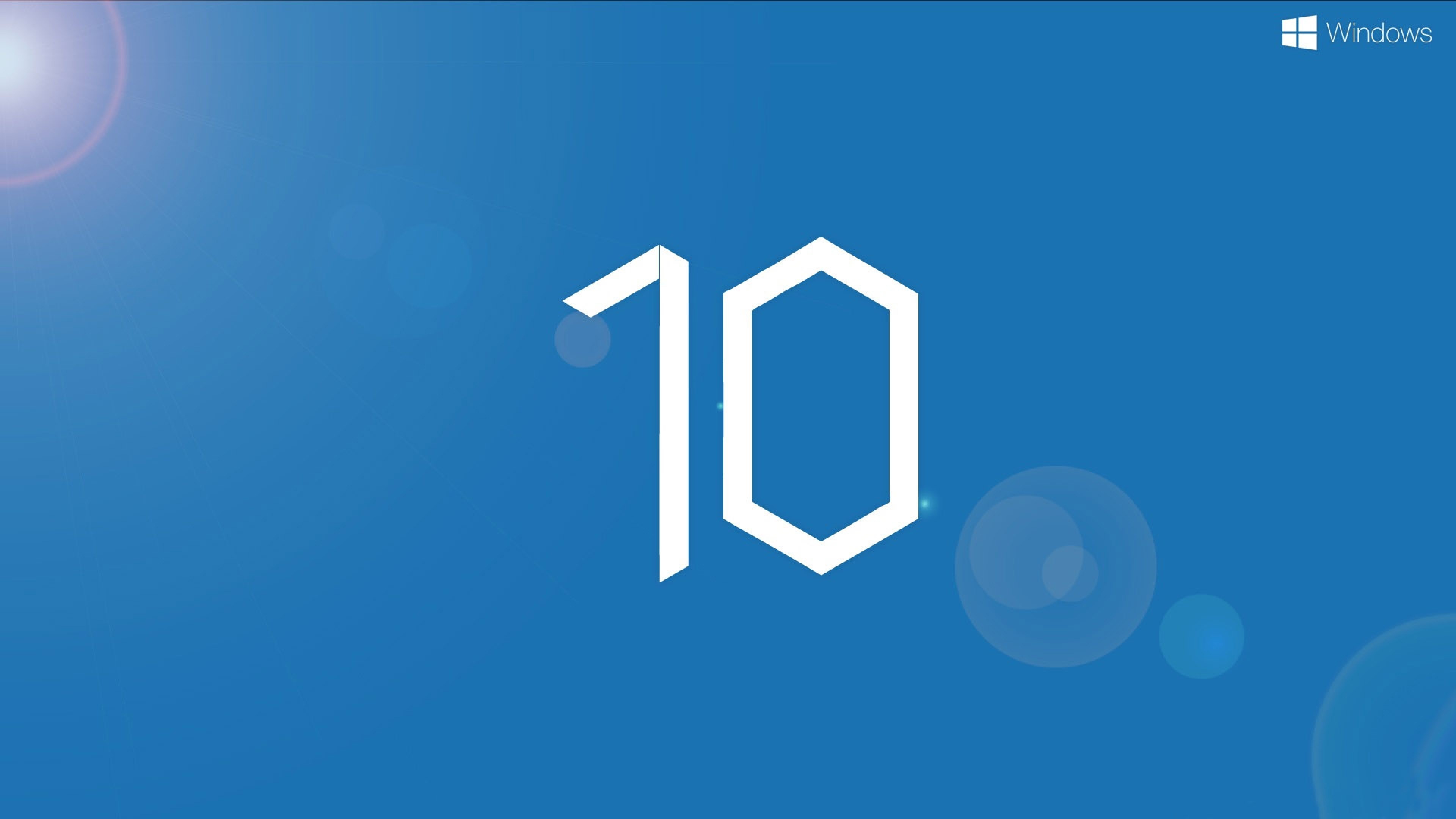 Windows 10, Logo Windows, Azzurro, Minimalista, 4K 2160p, sfondo desktop